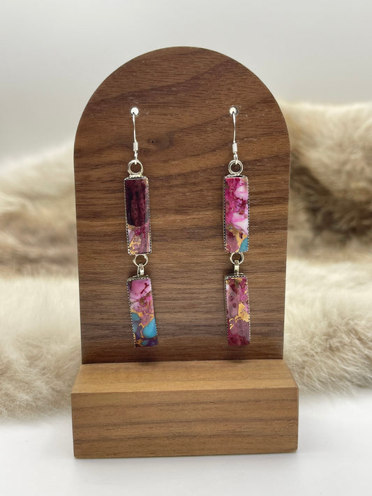 Dangle Earrings by Irvin Tsosie, Navajo