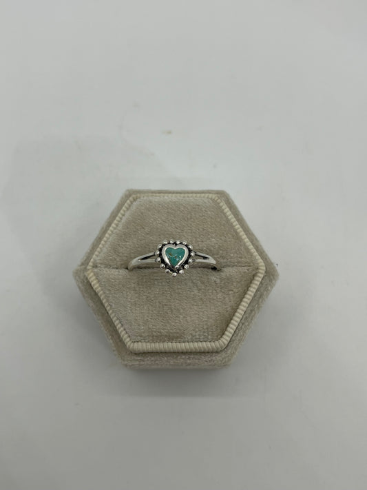 8.0 Tiny Heart Turquoise Heart