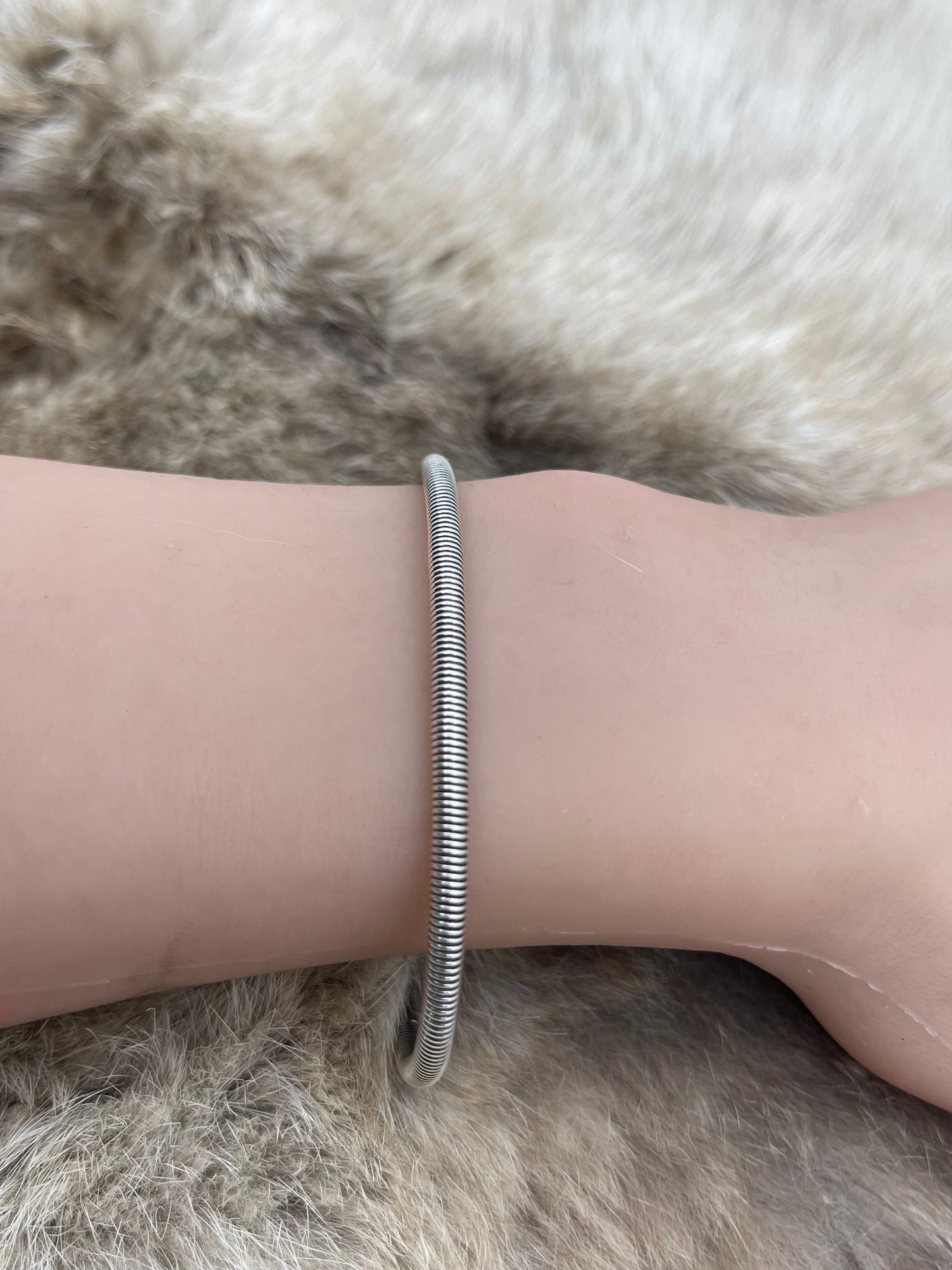 5.5"-6.5" Stacker Cuff by Elaine Tahe, Navajo