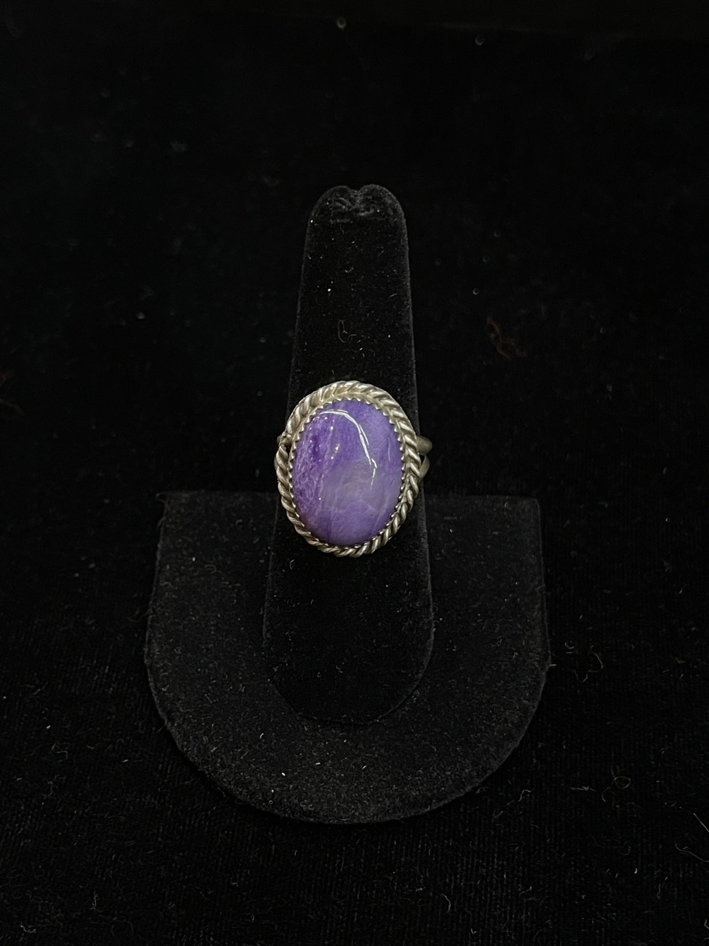 8.0 Charoite Oval Ring