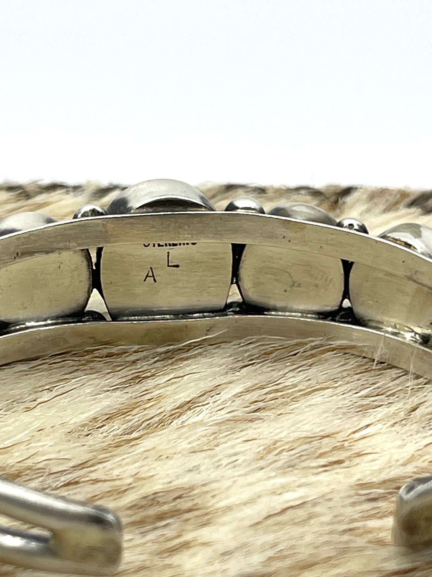 5.5”-7” Stone Turquoise Cuff by Augustine Largo, Navajo