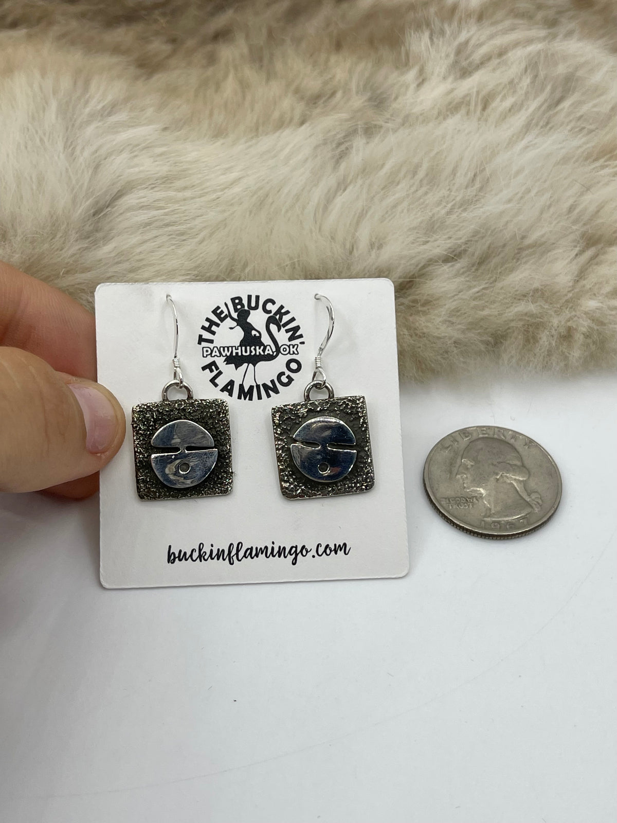Sun Face Hook Earrings by Alex Sanchez, Navajo