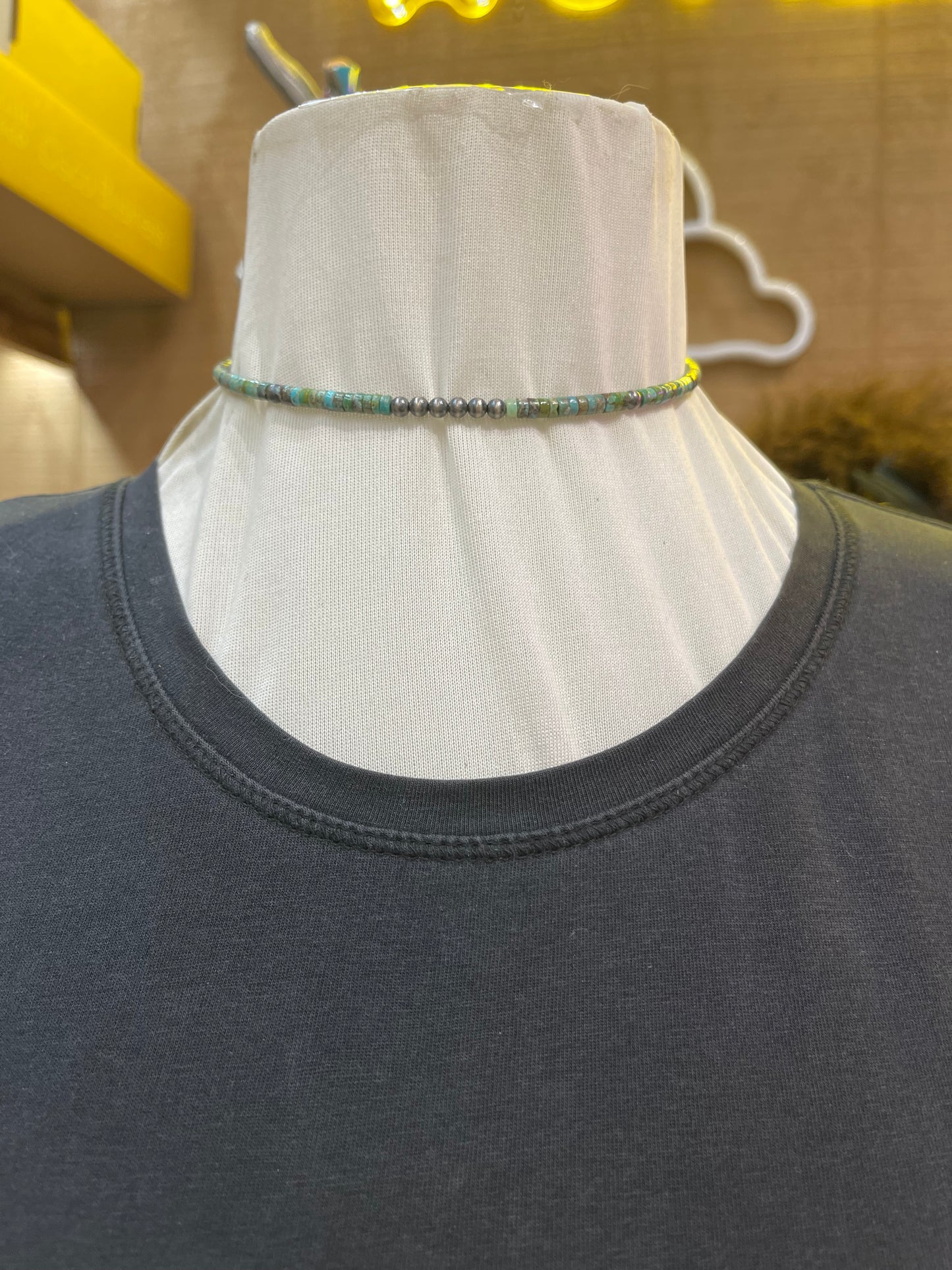 Turquoise Memory Wire Necklace