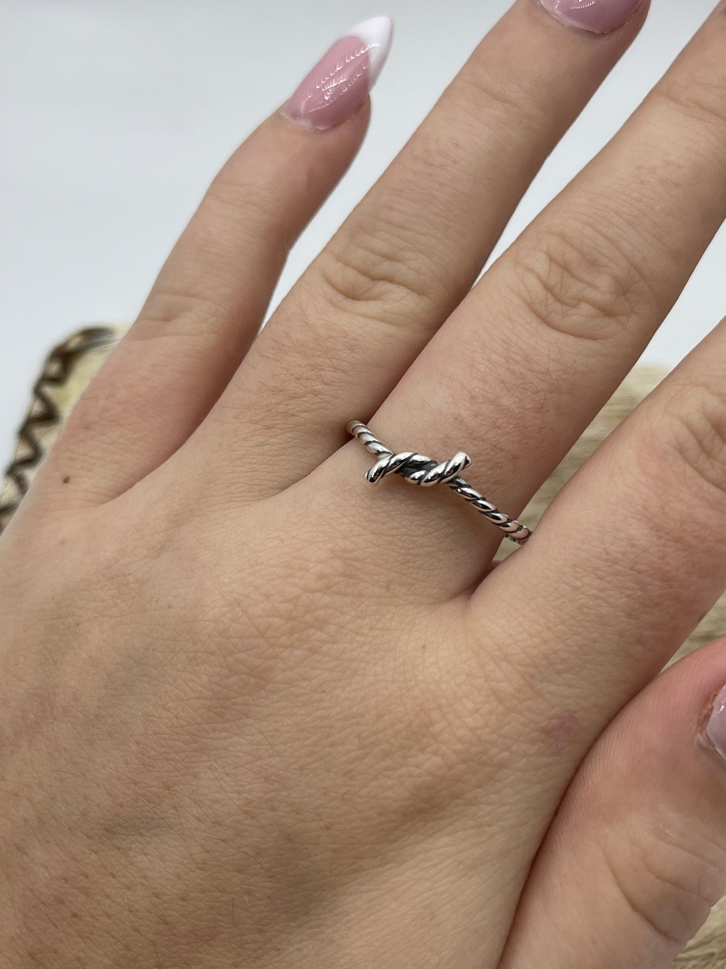 Twisted Rope Knot Ring