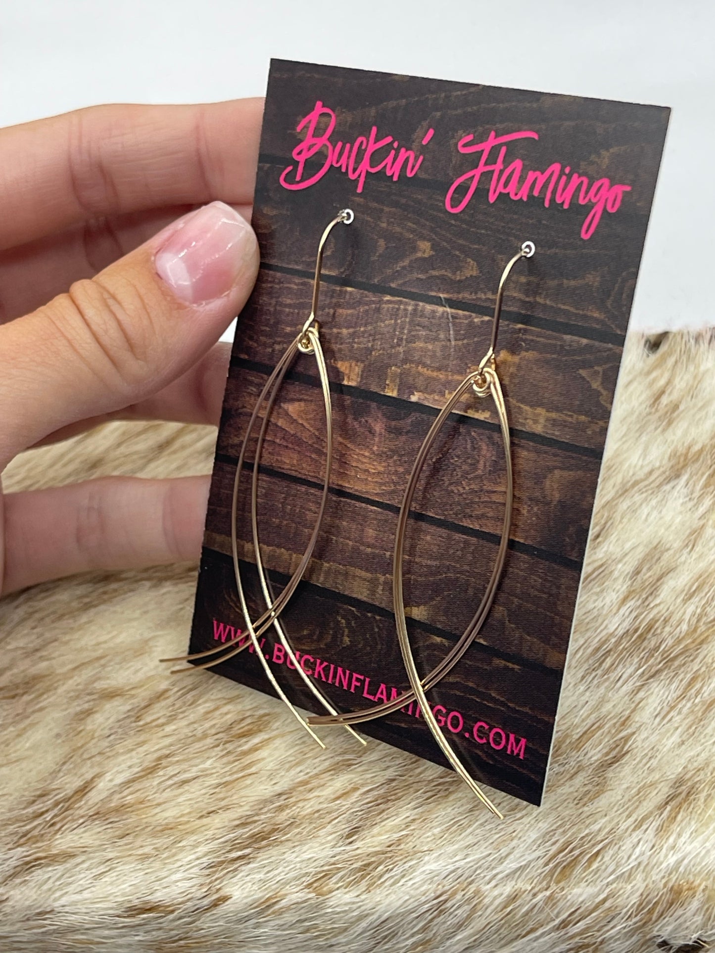 14K Gold Filled Fish Dangle Earrings