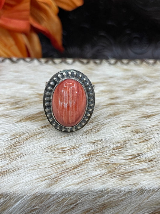 7.0 Orange Spiny Oyster Shell Ring