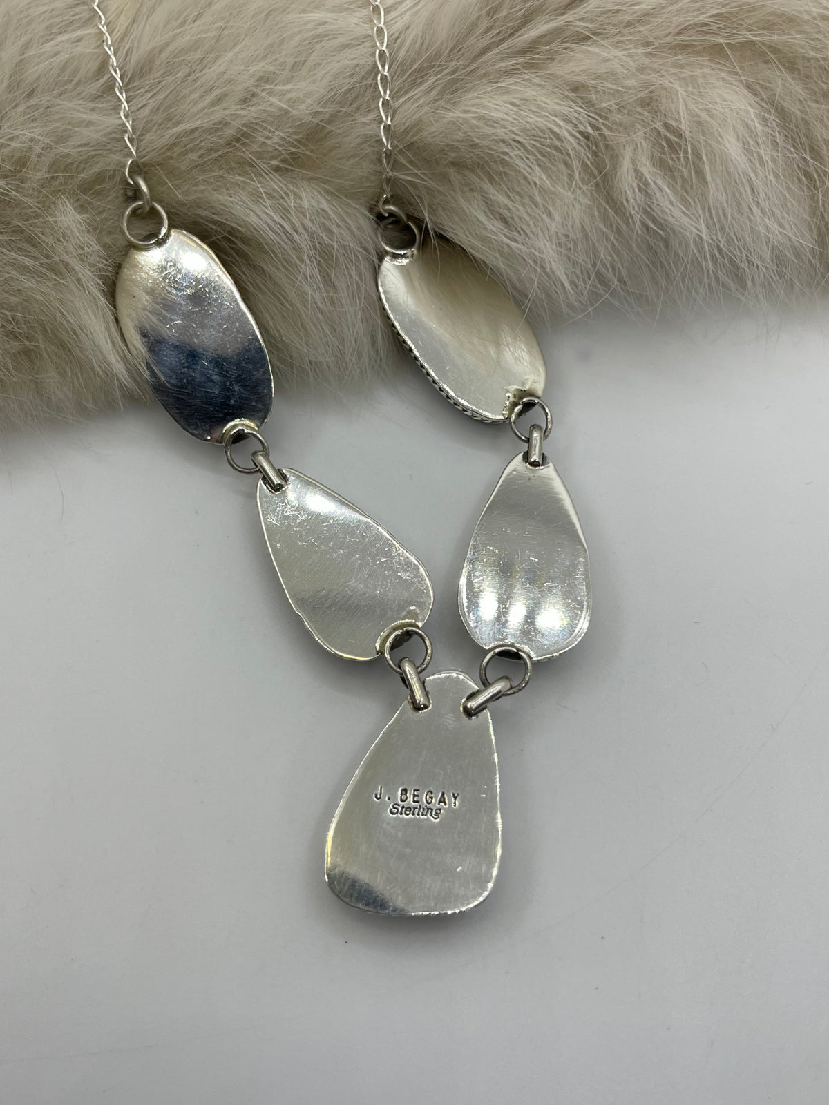 20" Crazy Lace Agate Necklace & Earring Set by Joe Begay, Navajo