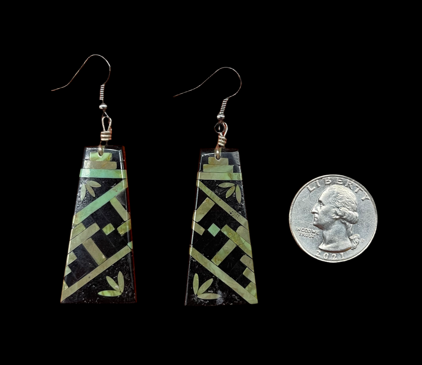 Santo Domingo Inlay Slab Earrings