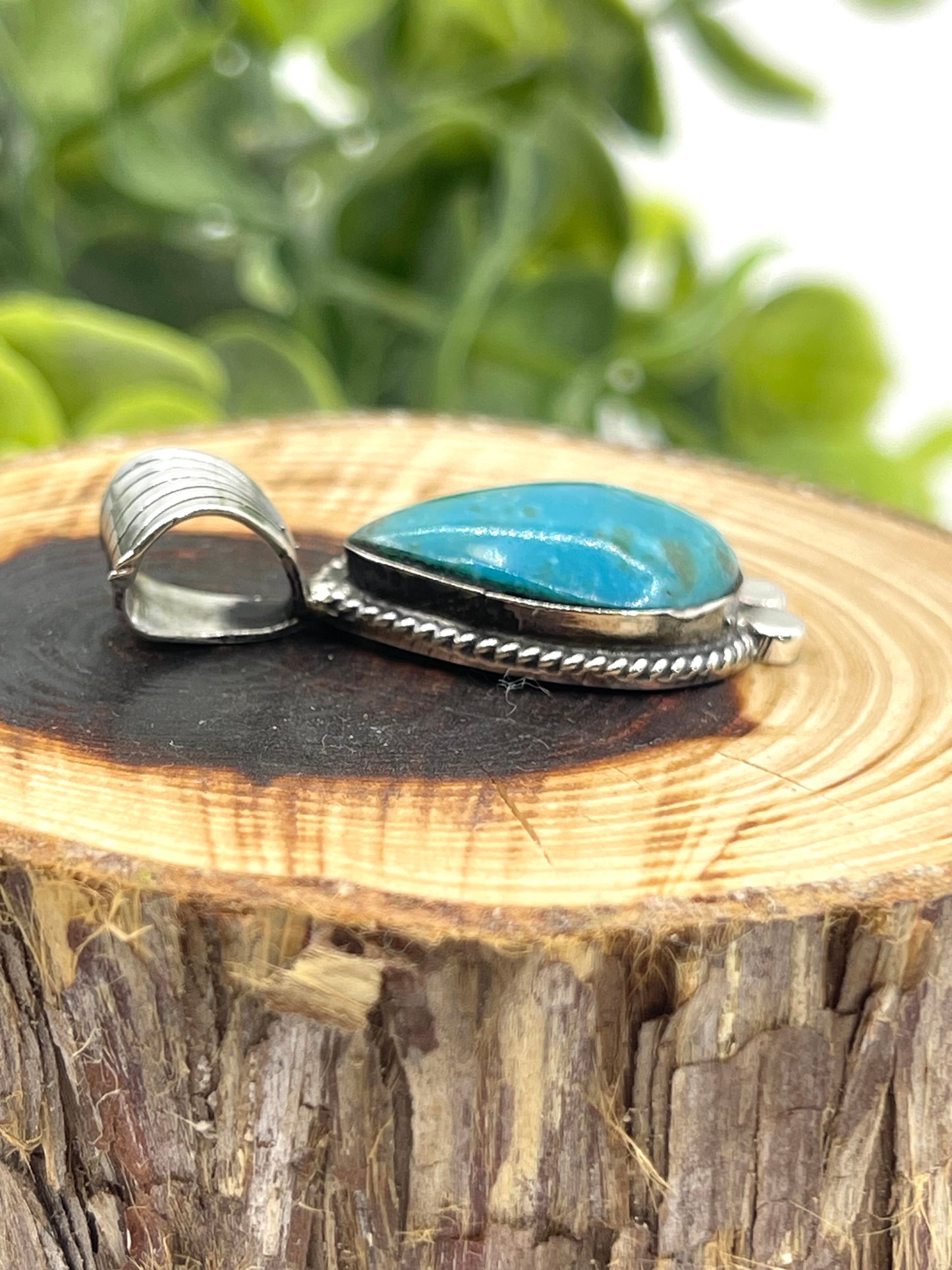 5.6mm Bale Turquoise Pendant by Sadie Jim
