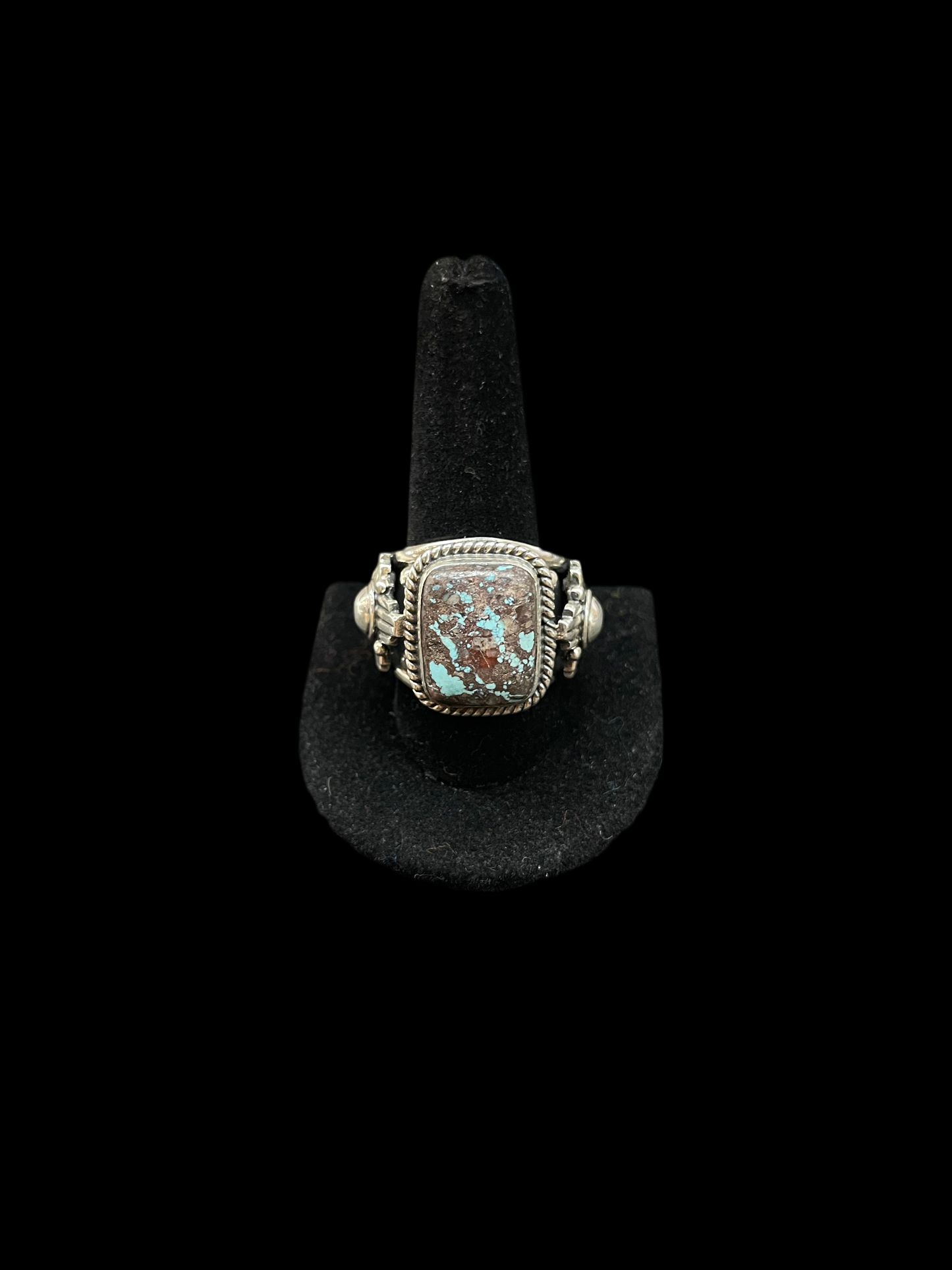 12.0 Golden Hills Turquoise Men's Ring By Zia