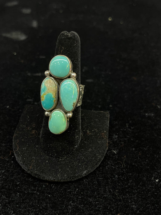 Kingman Turquoise Adjustable Ring
