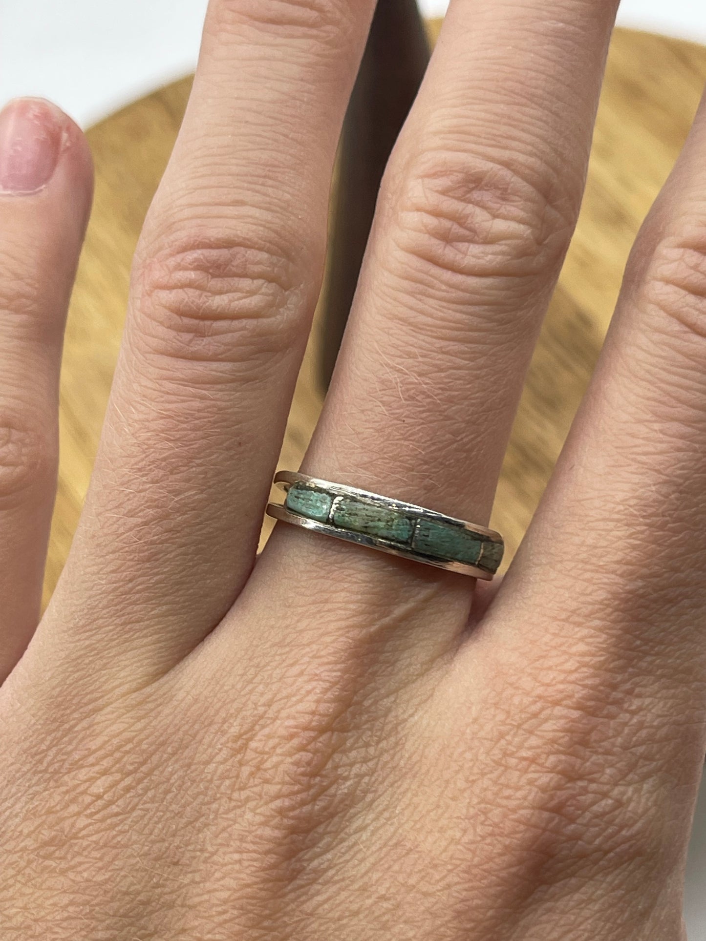 6.5 Inlay Turquoise Ring (Color Varies)
