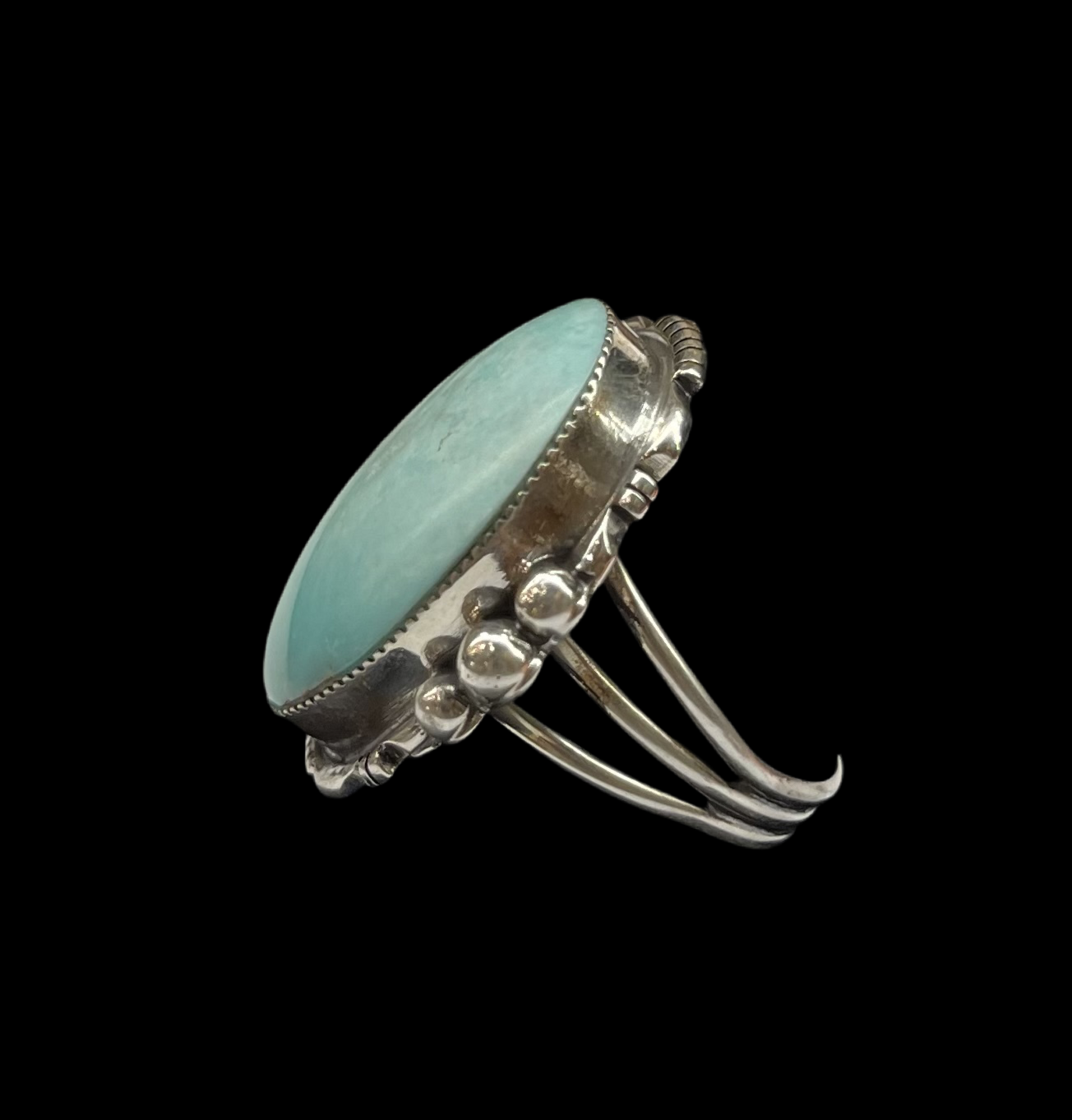 10.0 Turquoise Ring Mike Smith, Navajo