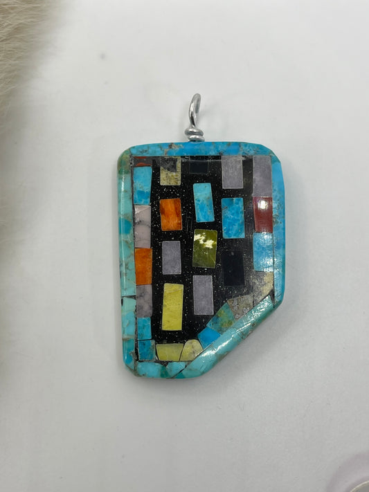 Multi Stone Pendant by Charles Bird, Santo Domingo