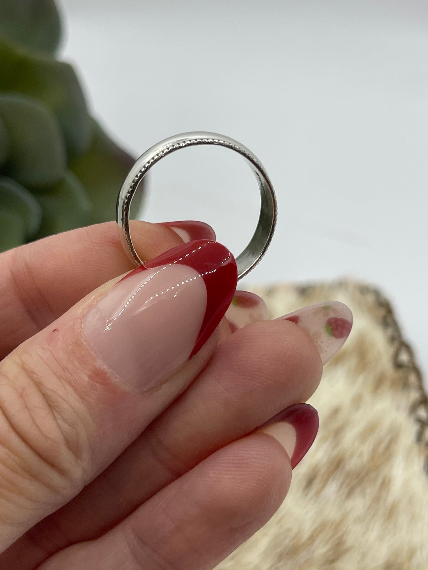 6.5 Silver Band Ring by Gary Sanduval, Navajo