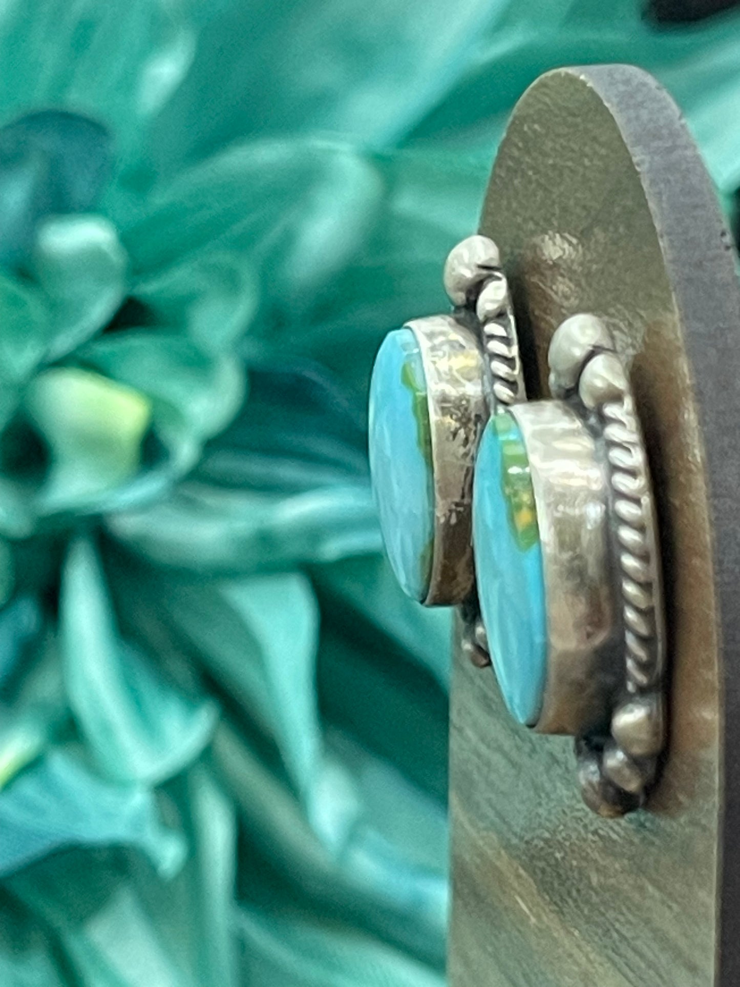 Sonoran Gold Turquoise Oval Earrings