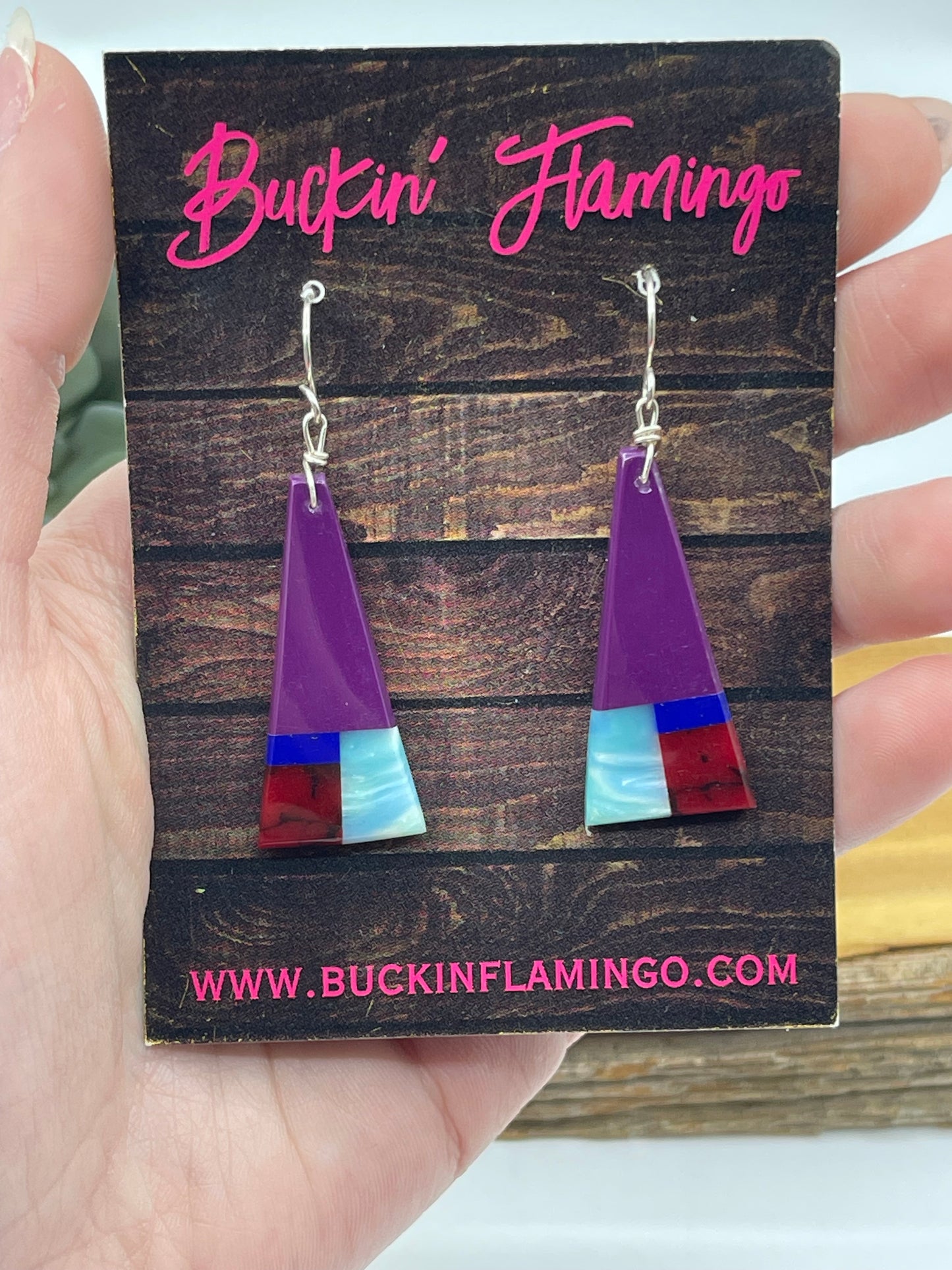 2" Sugilite Dangle Earrings