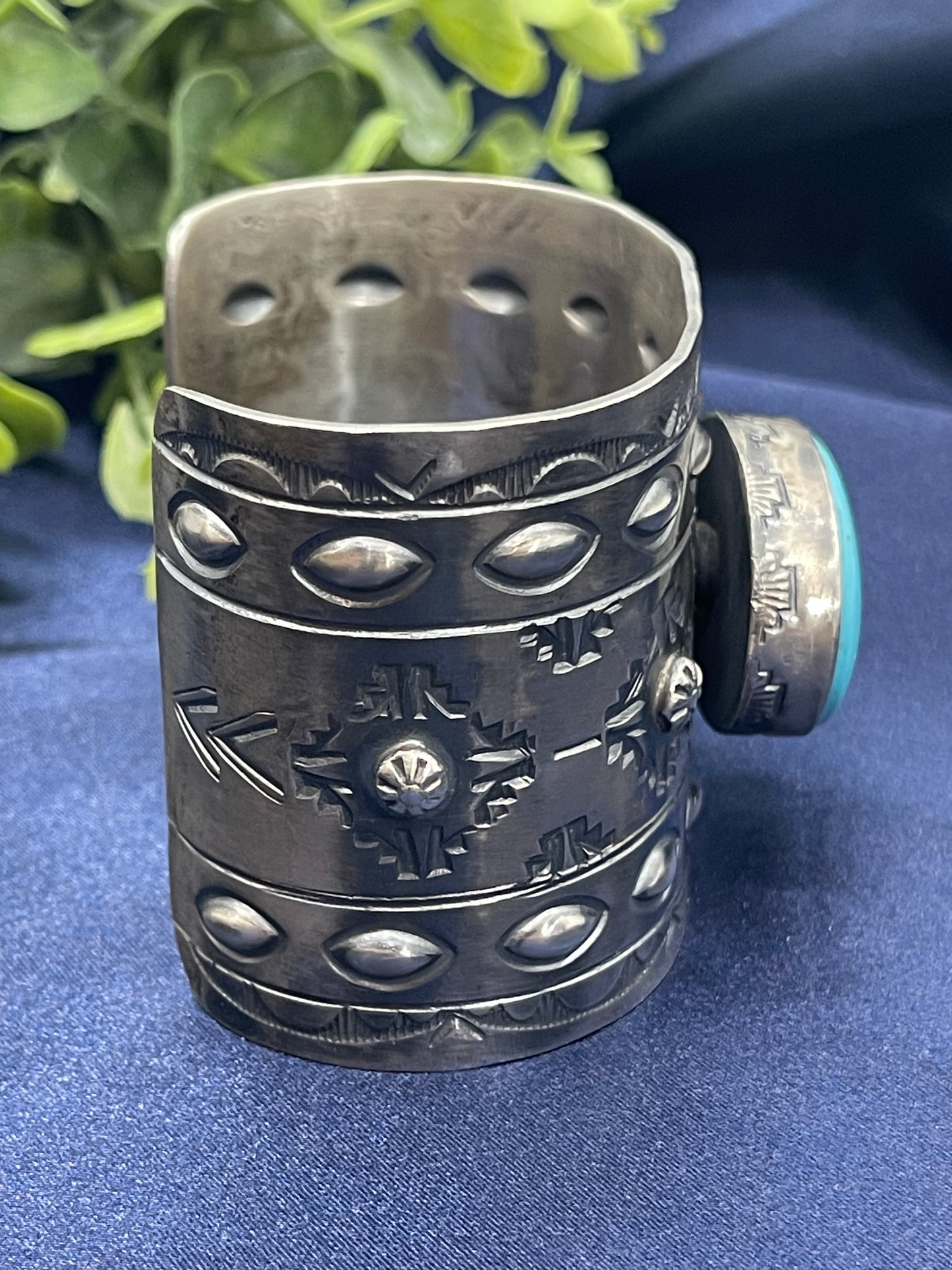 6.5" - 7.75" Cripple Creek Turquoise Cuff