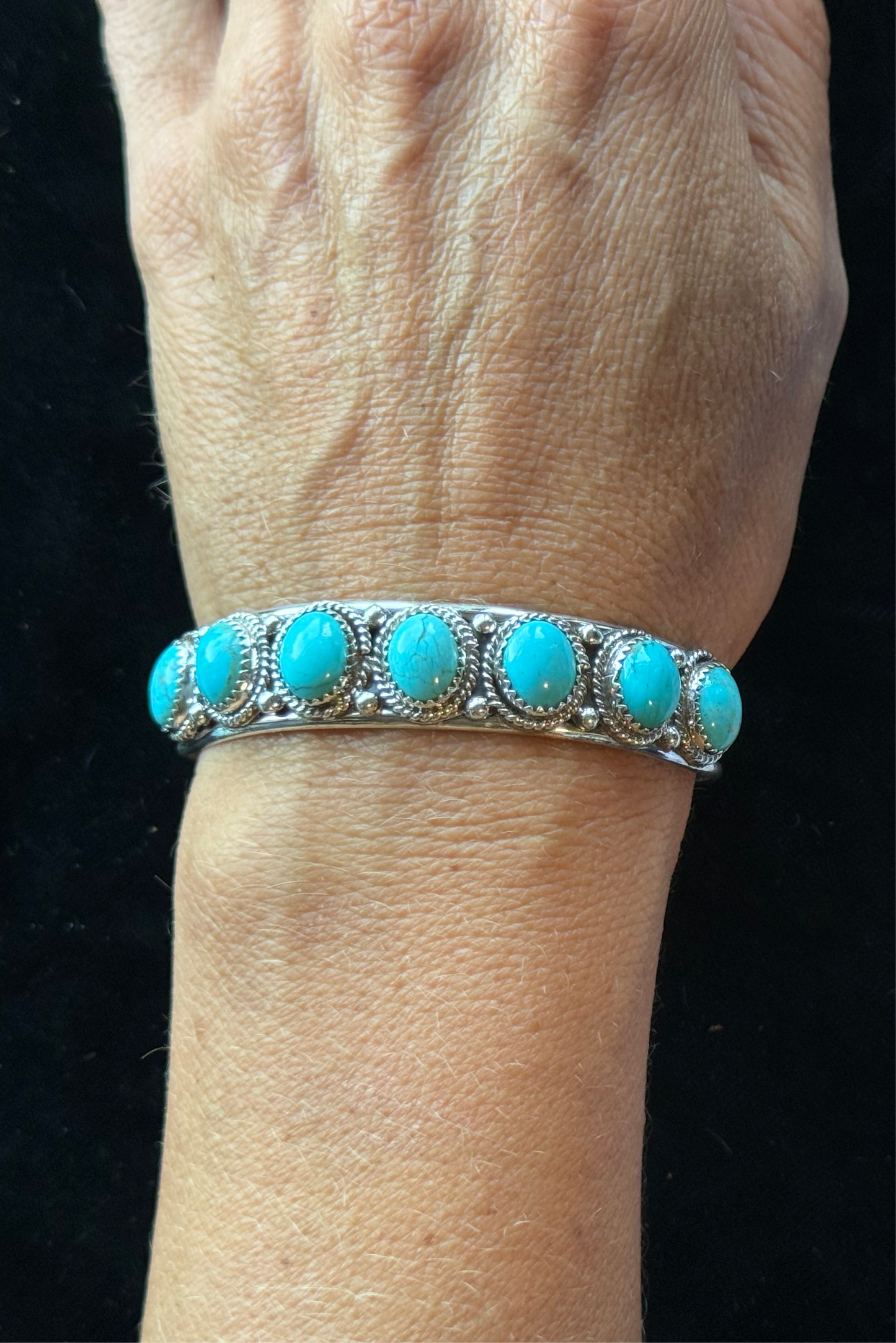 7 Stone Turquoise by Verley Betone, Navajo