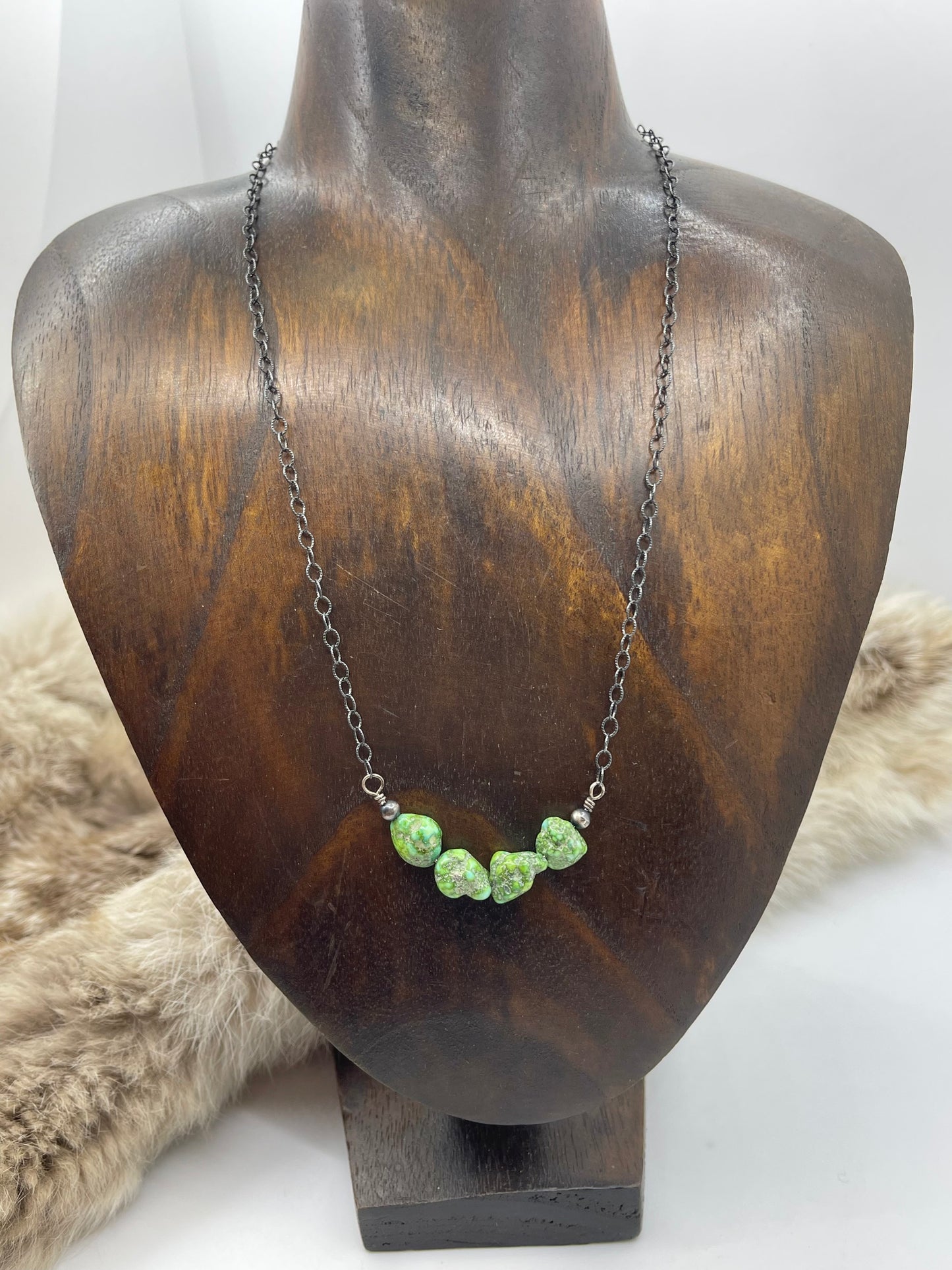 18" Sonoran Gold Turquoise Nugget Necklace