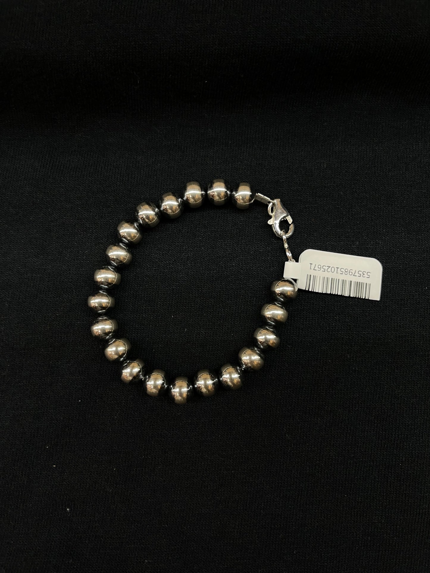 6 1/2" 8mm Navajo Pearl Bracelet