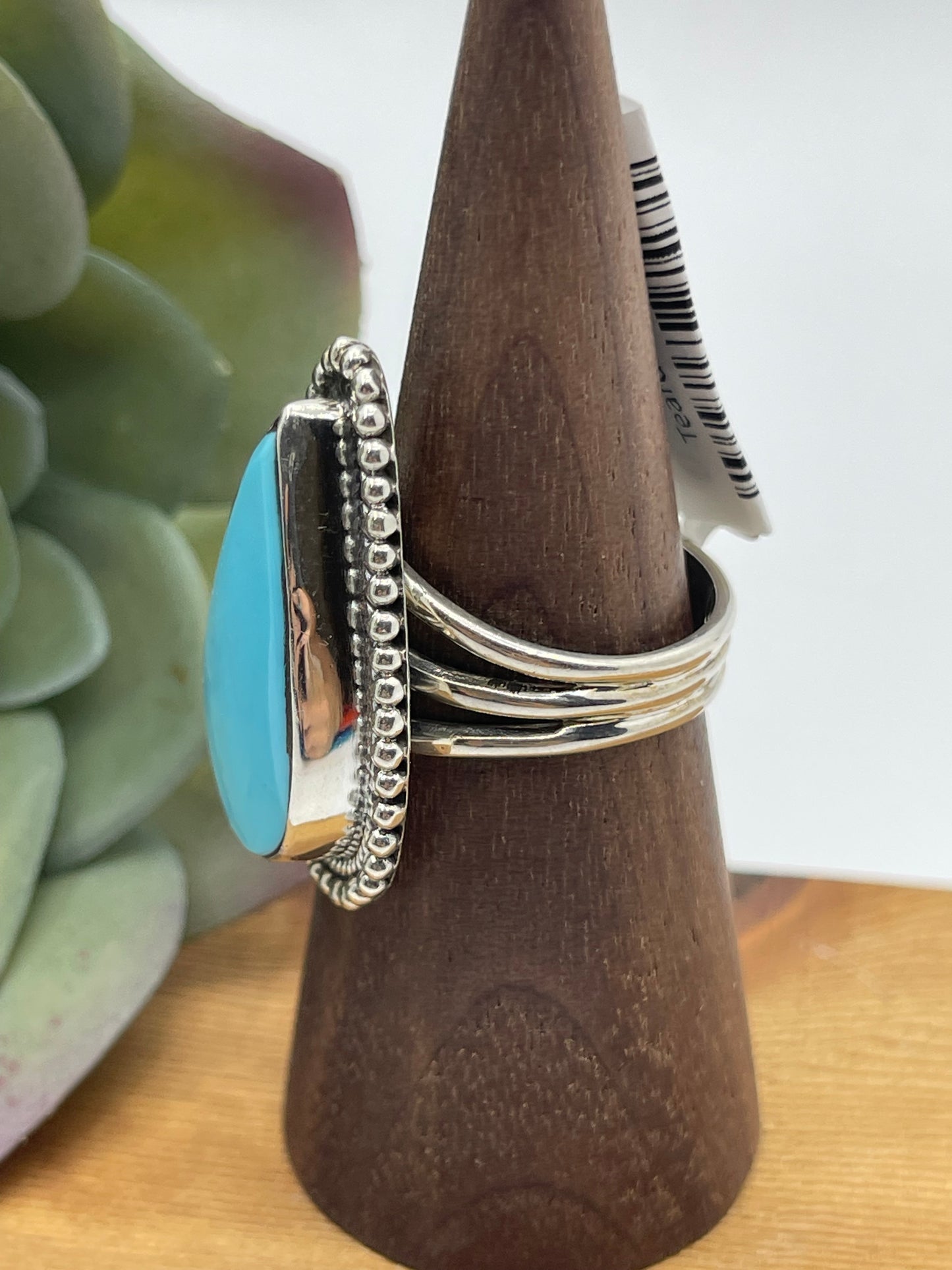9.0 Turquoise Teardrop Ring