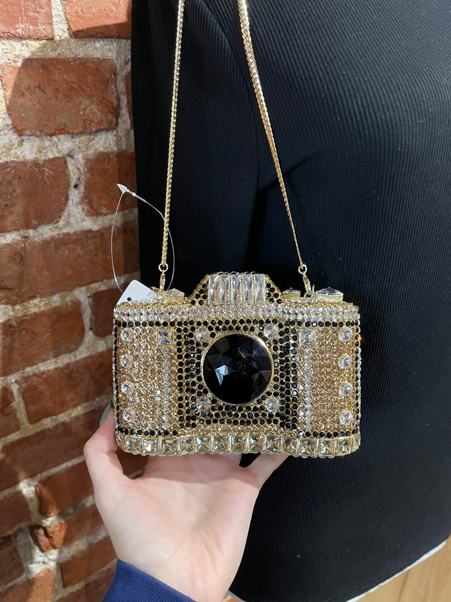Bedazzled Camera Inspired Purse