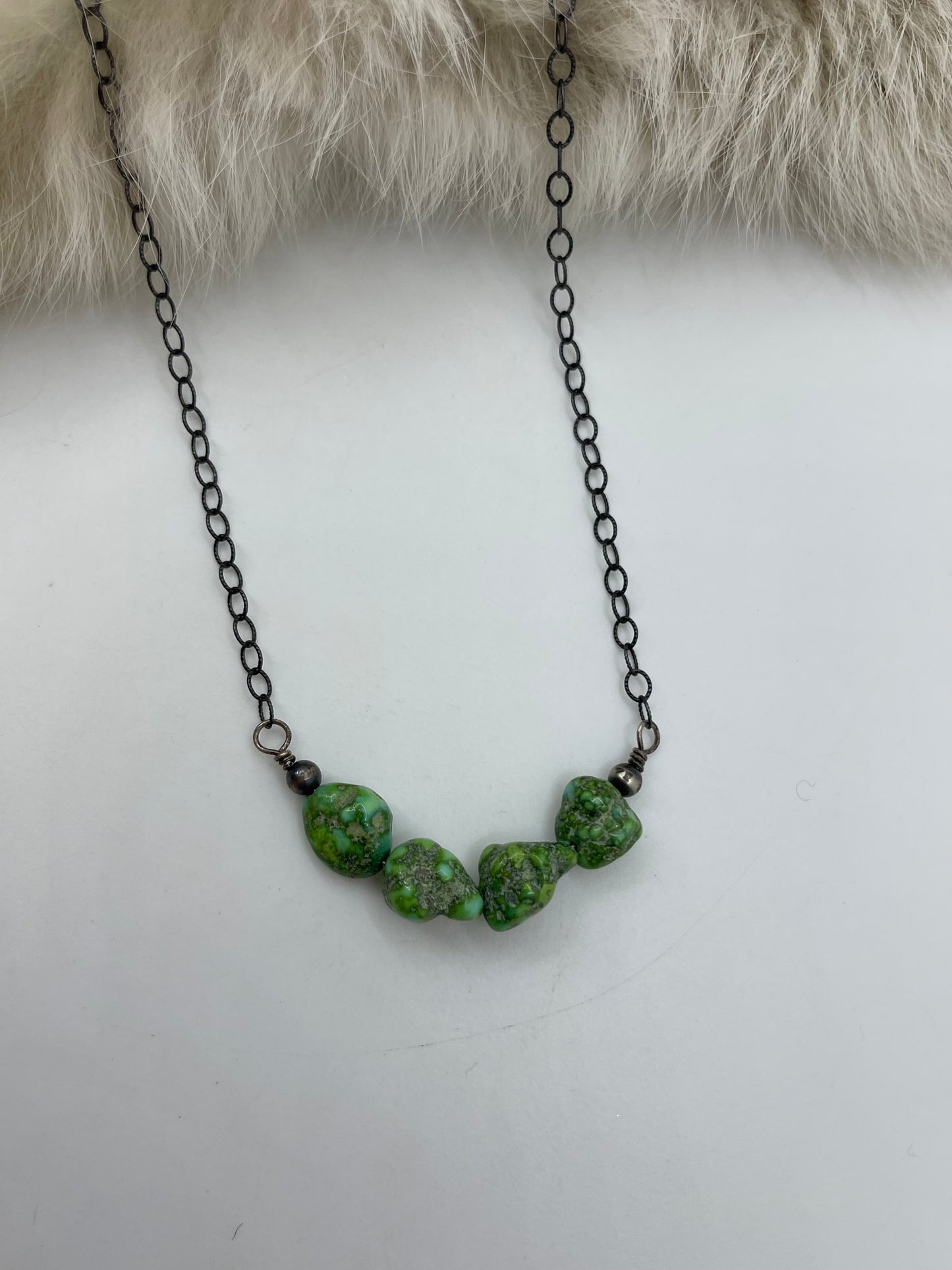 18" Sonoran Gold Turquoise Nugget Necklace