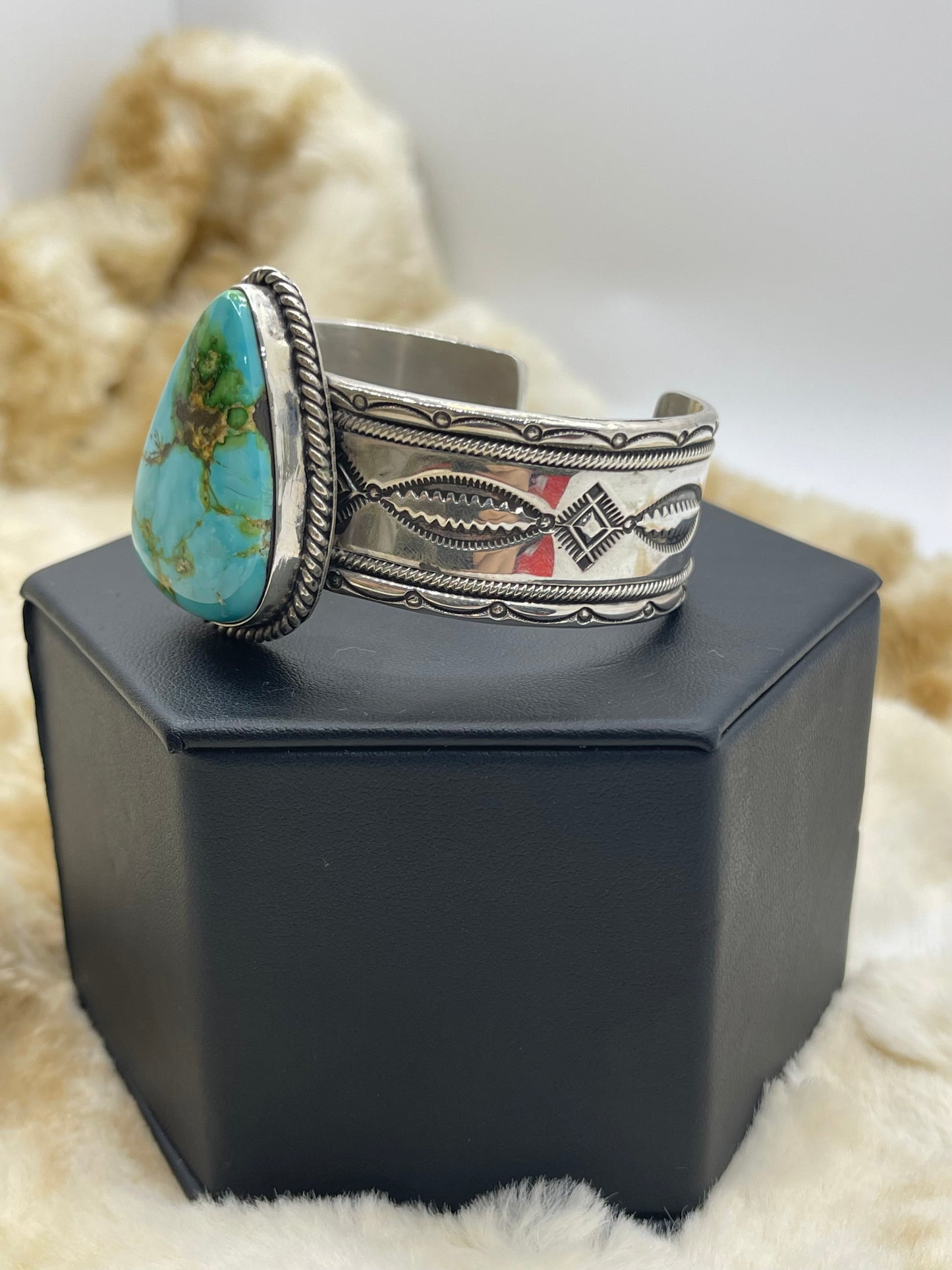 5" - 7.5" Sonoran Gold Turquoise Cuff