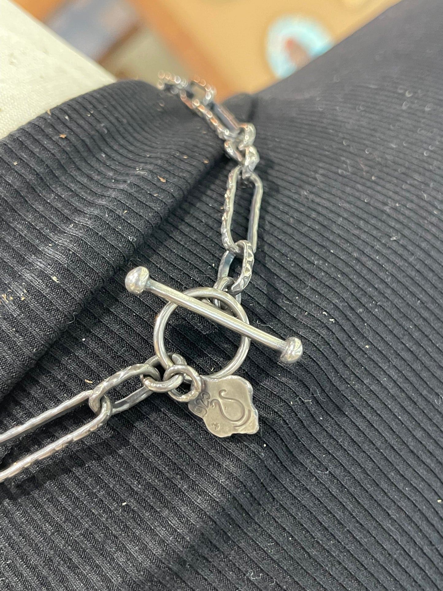 18" Handmade Paperclip Chain by Bad Bronc