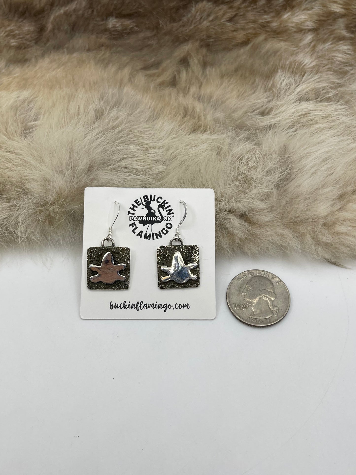 Turtle Hook Earrings by Alex Sanchez, Navajo