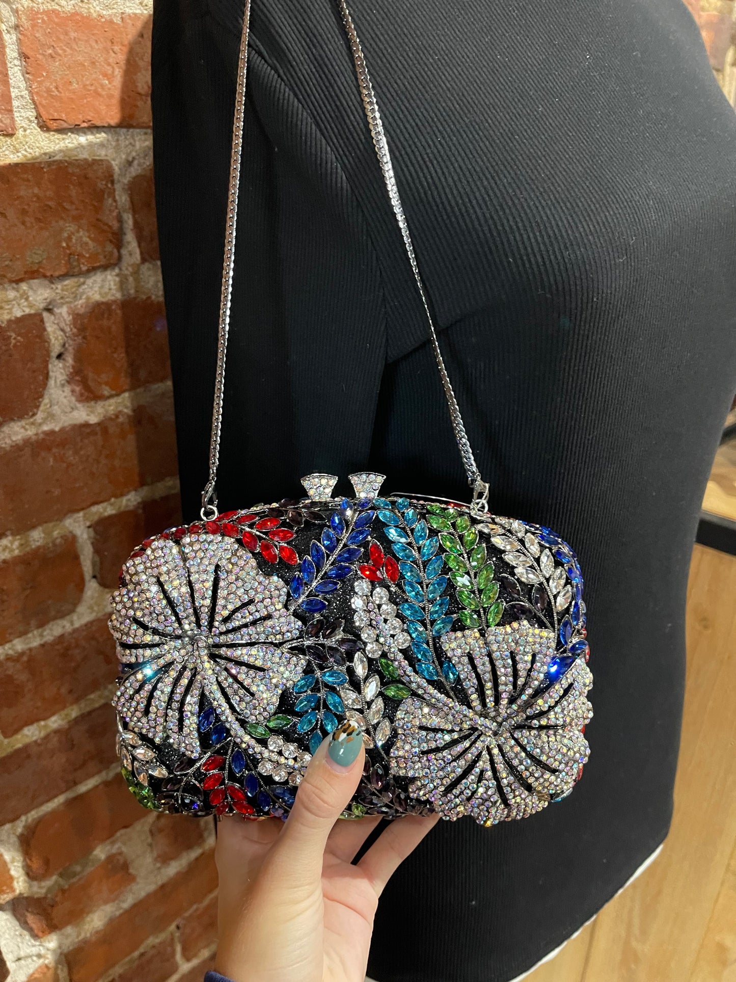 Bedazzled Flower Purse