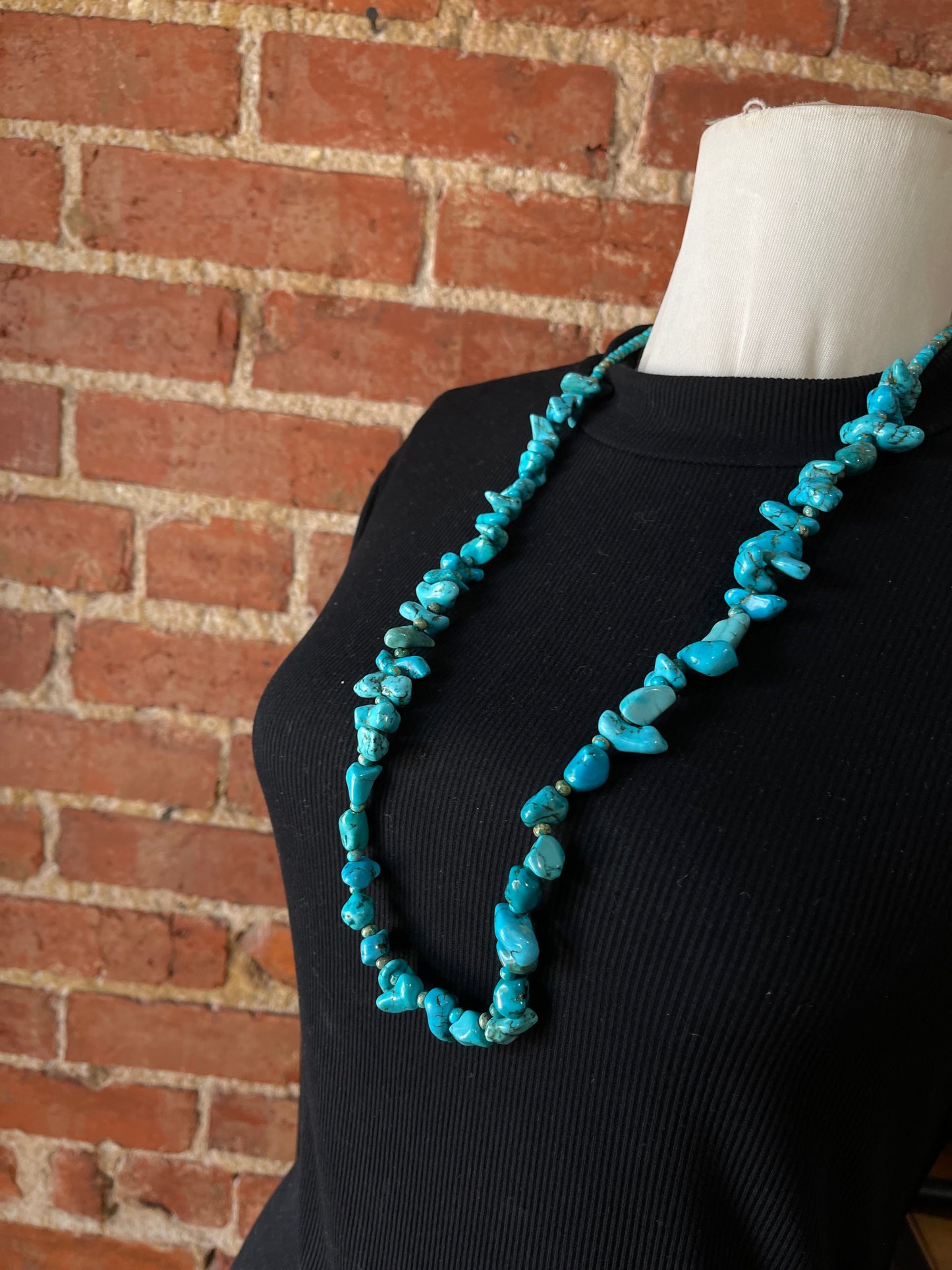 30" Chunky Turquoise Necklace