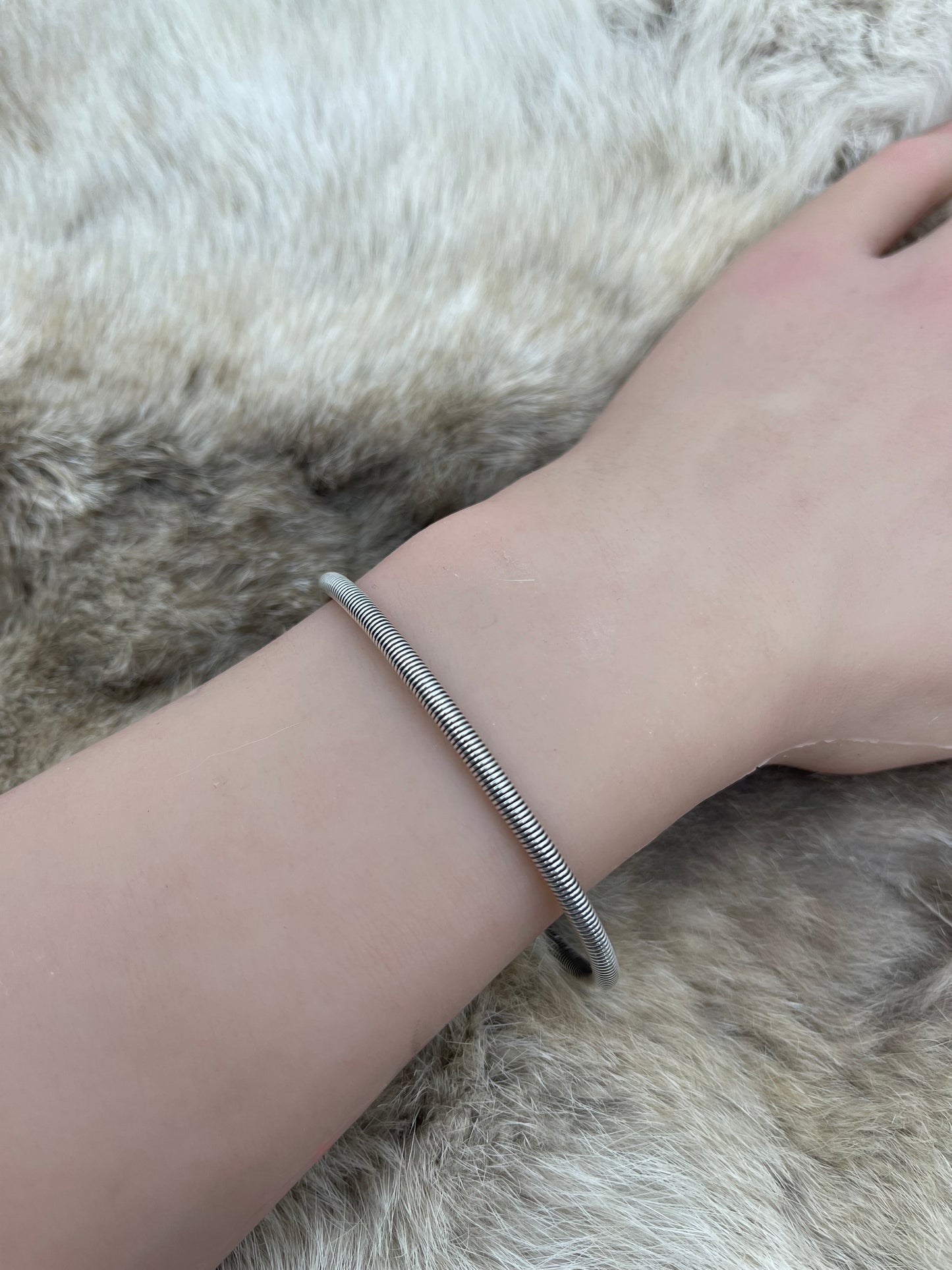 5.5"-6.5" Stacker Cuff by Elaine Tahe, Navajo