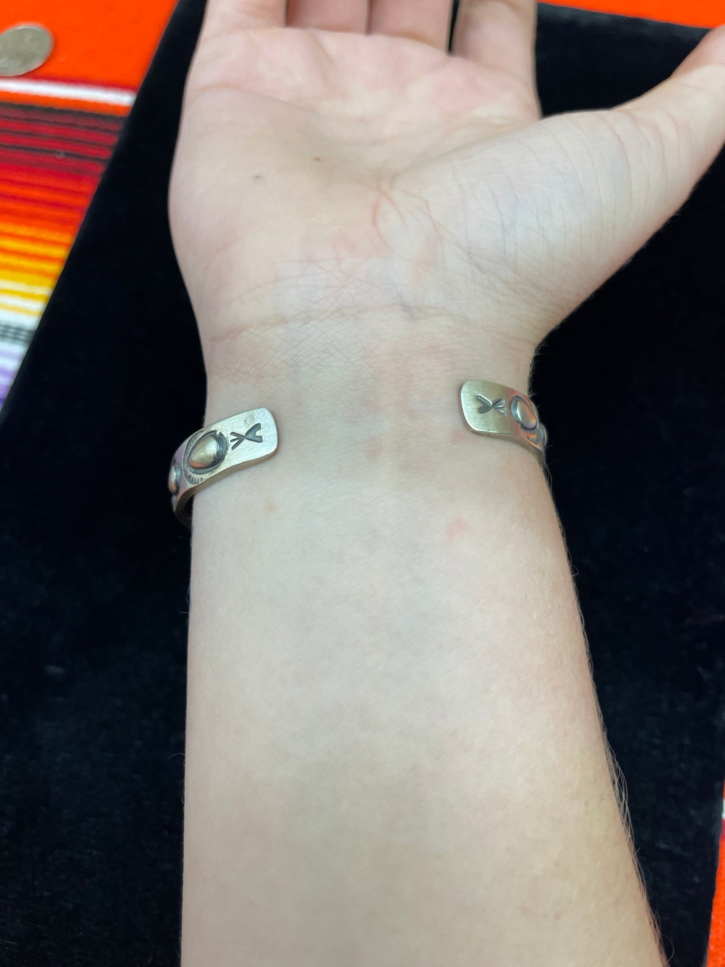 Swirly Sterling Silver Detail Bracelet
