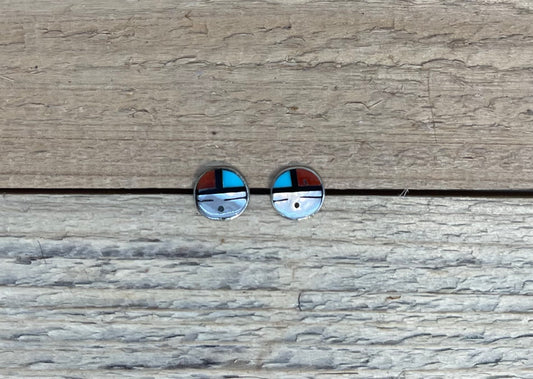 Zuni Sunface Post Earrings