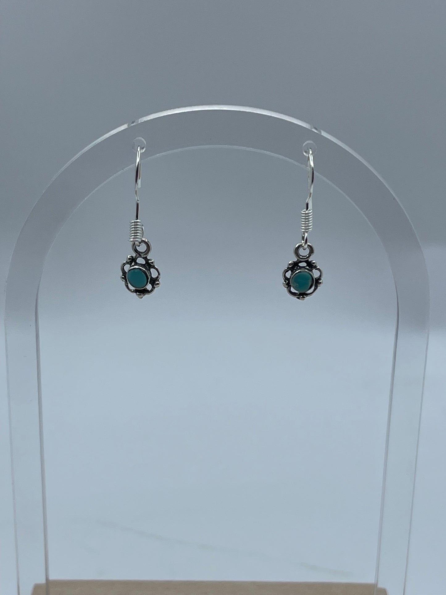 Dainty Turquoise Dangle Earrings