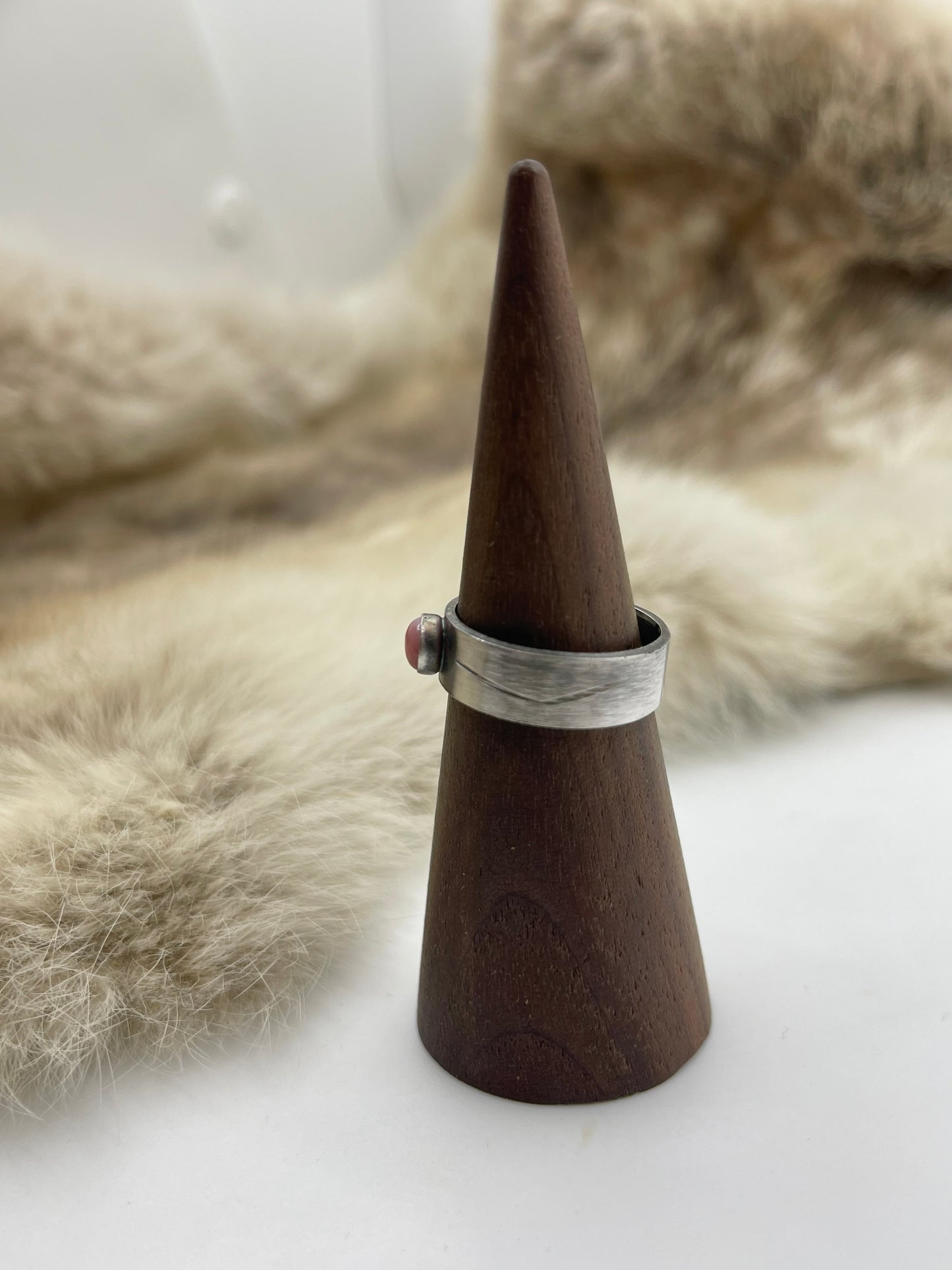 8.0 Pink Conch Stone By Gary Sandoval, Navajo