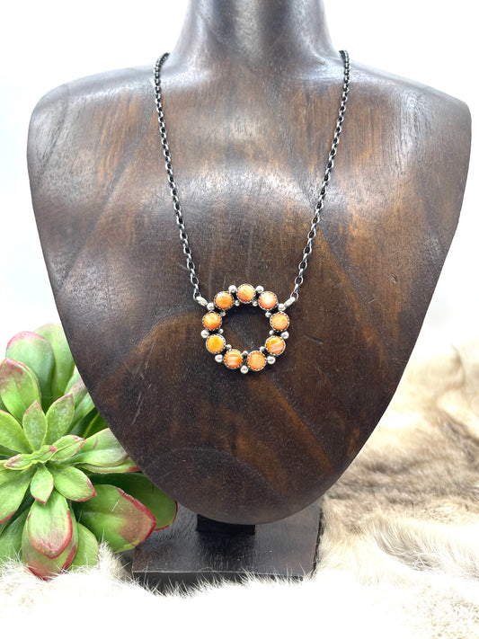16" Spiny Oyster Shell Necklace