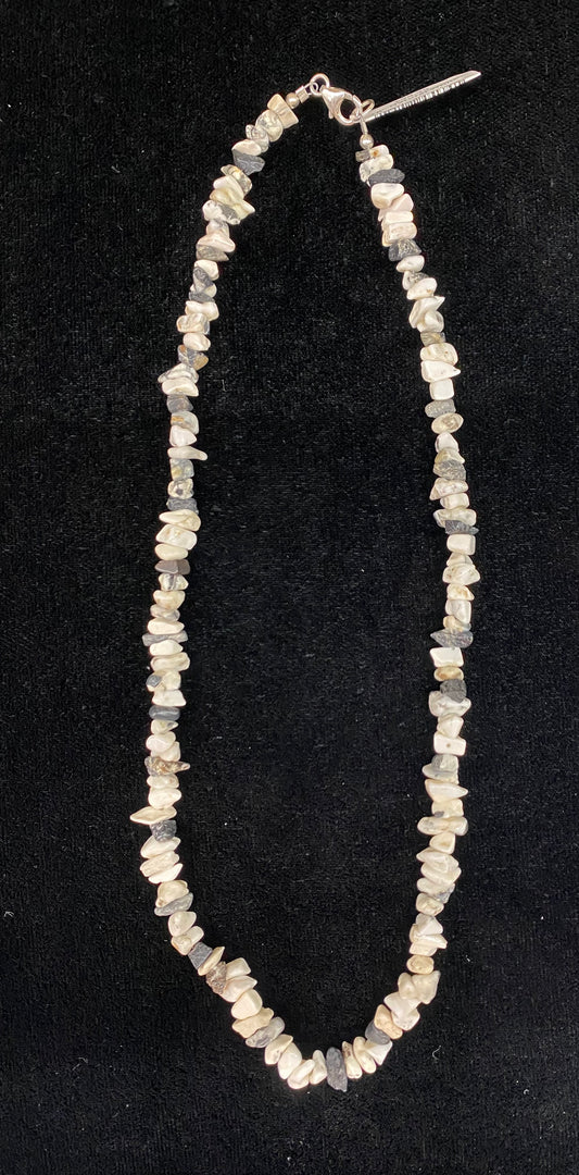 18" Natural White Buffalo Necklace