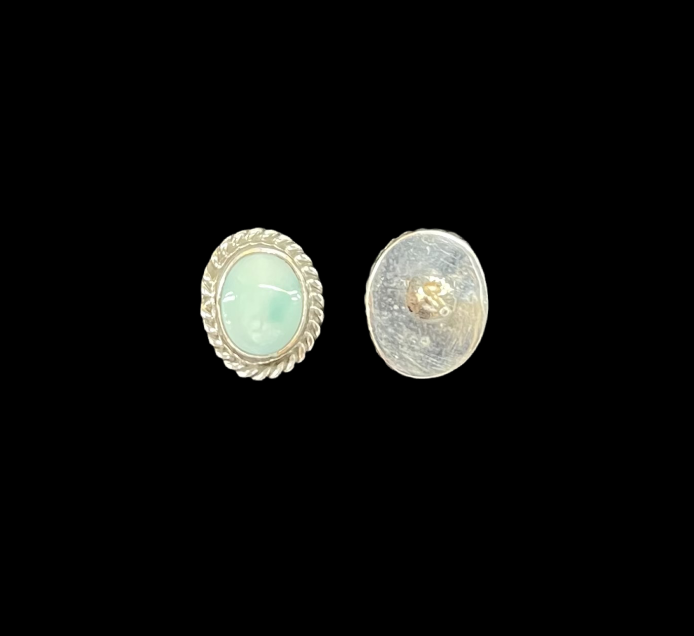 Dainty Turquoise Post Earrings by Jan Mariano, Navajo