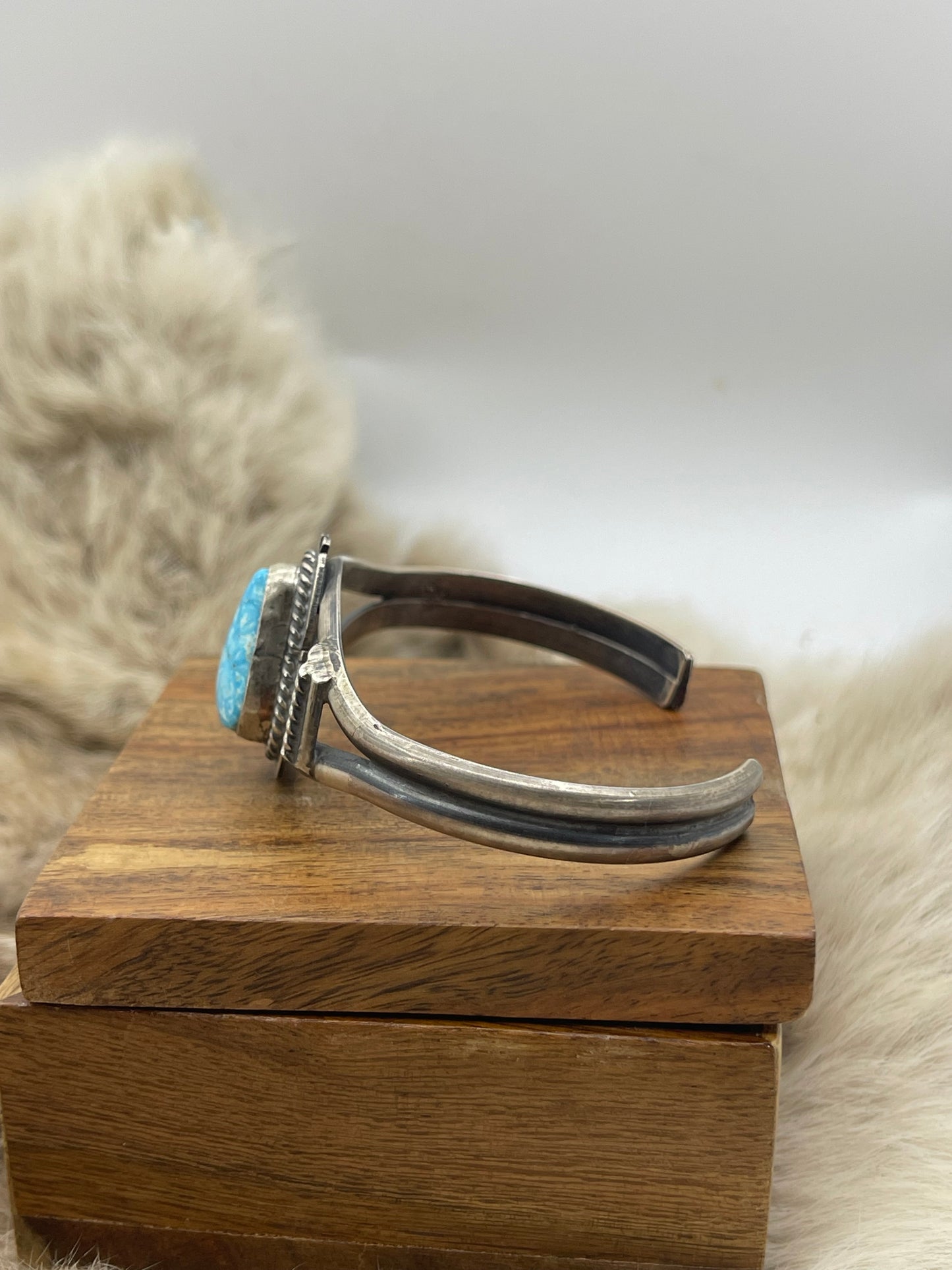 White Water Turquoise by John Nelson, Navajo 5.5" - 7.25"