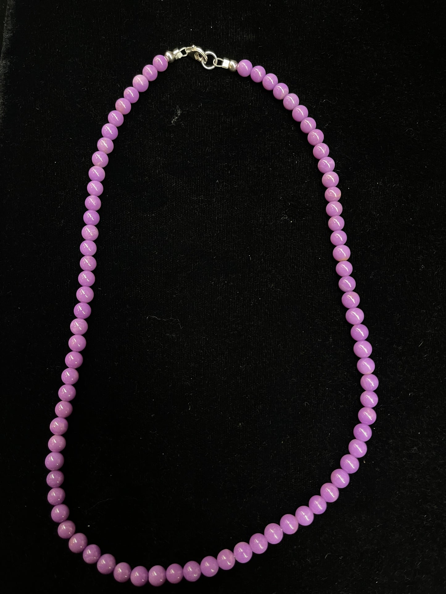 18" 6mm Purple Desert Necklace