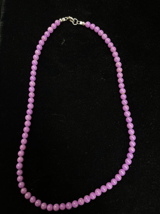 18" 6mm Purple Desert Necklace