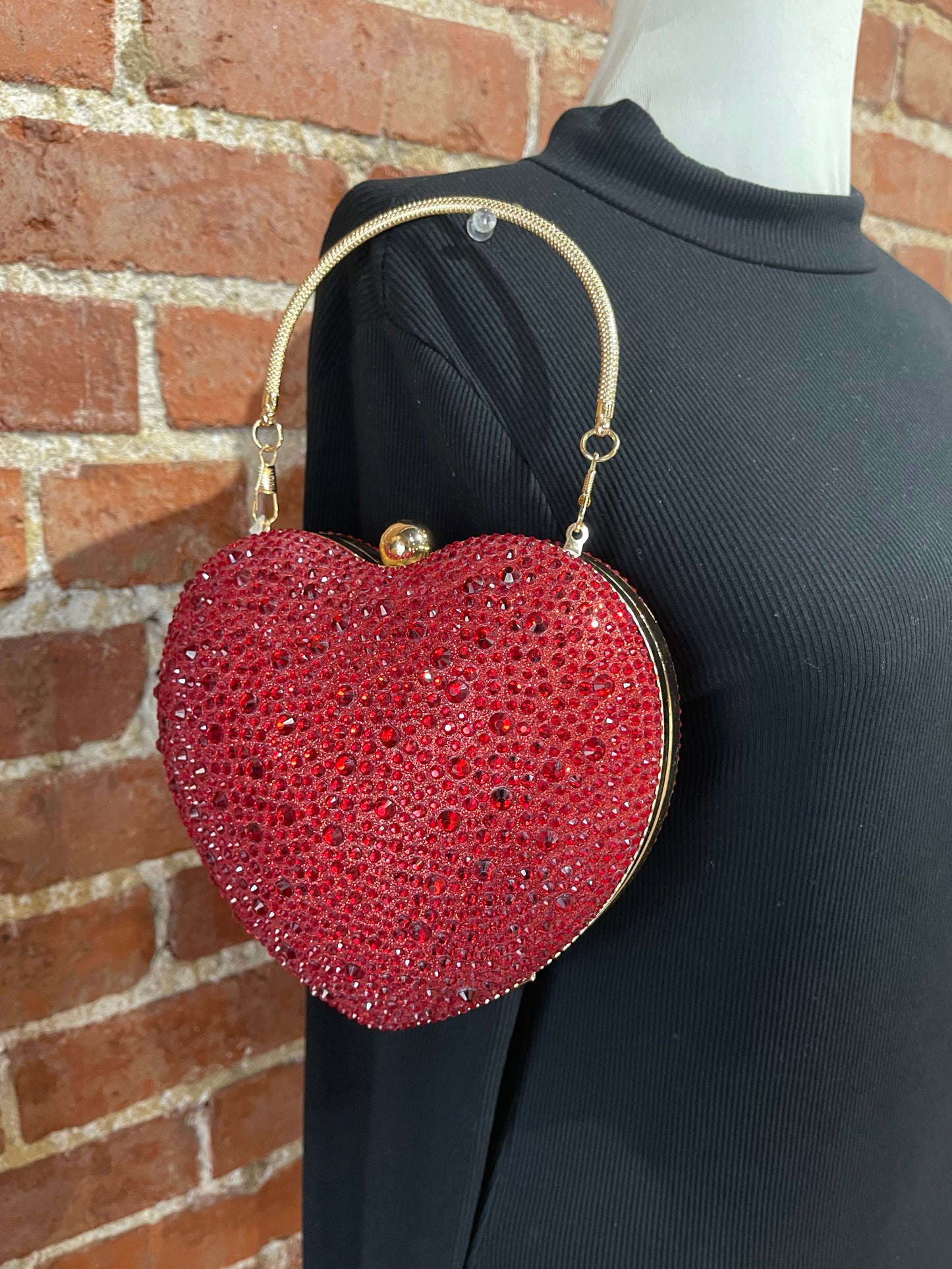 Bedazzled Heart Purse