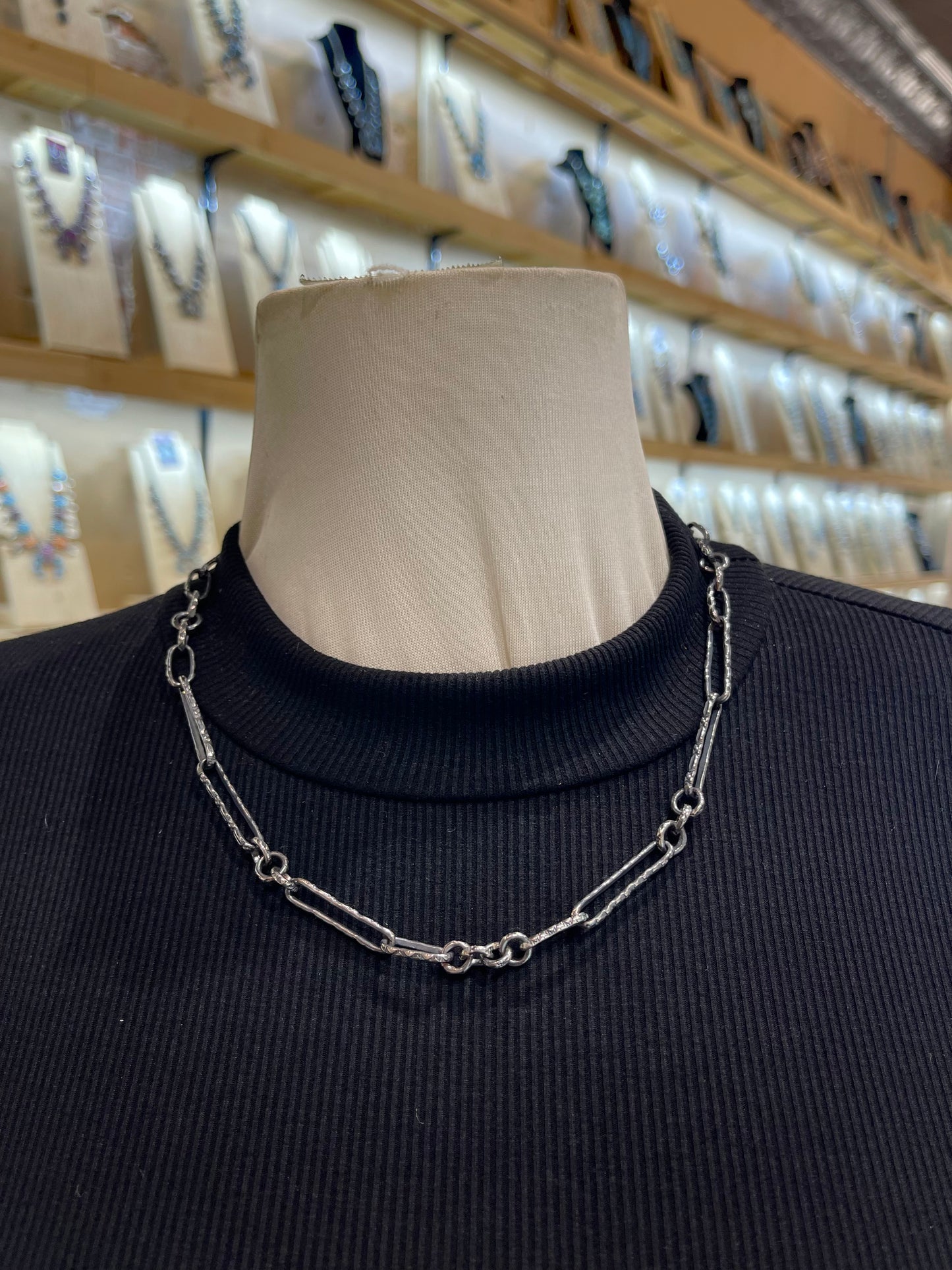21" Bad Bronc Paperclip Chain