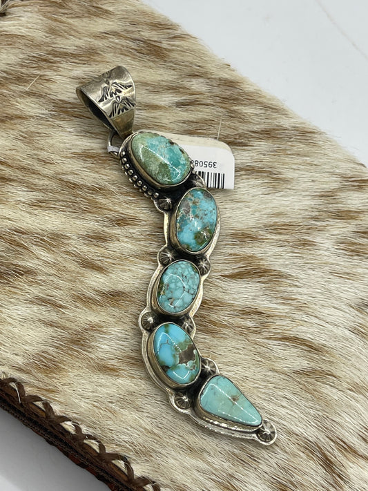 Sonoran Gold Turquoise Pendant with a 10mm Bale