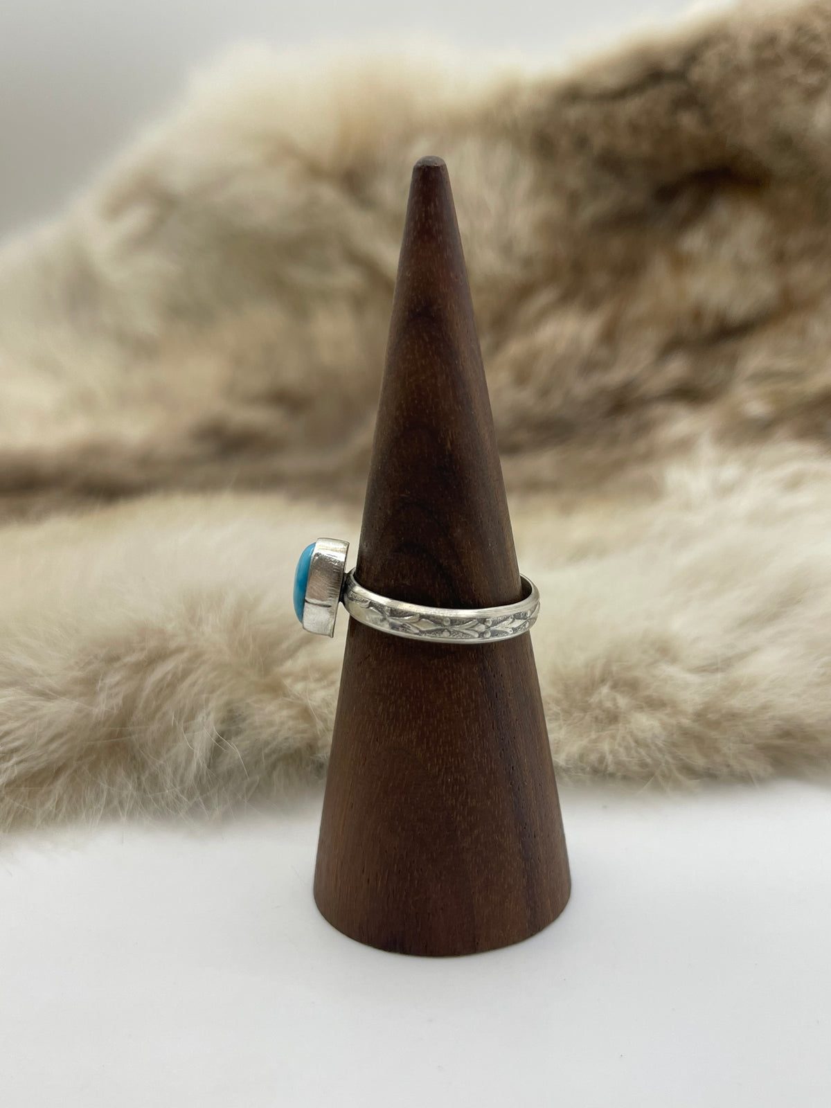 9.5 Golden Hills Turquoise Ring by Theresa Smith, Navajo