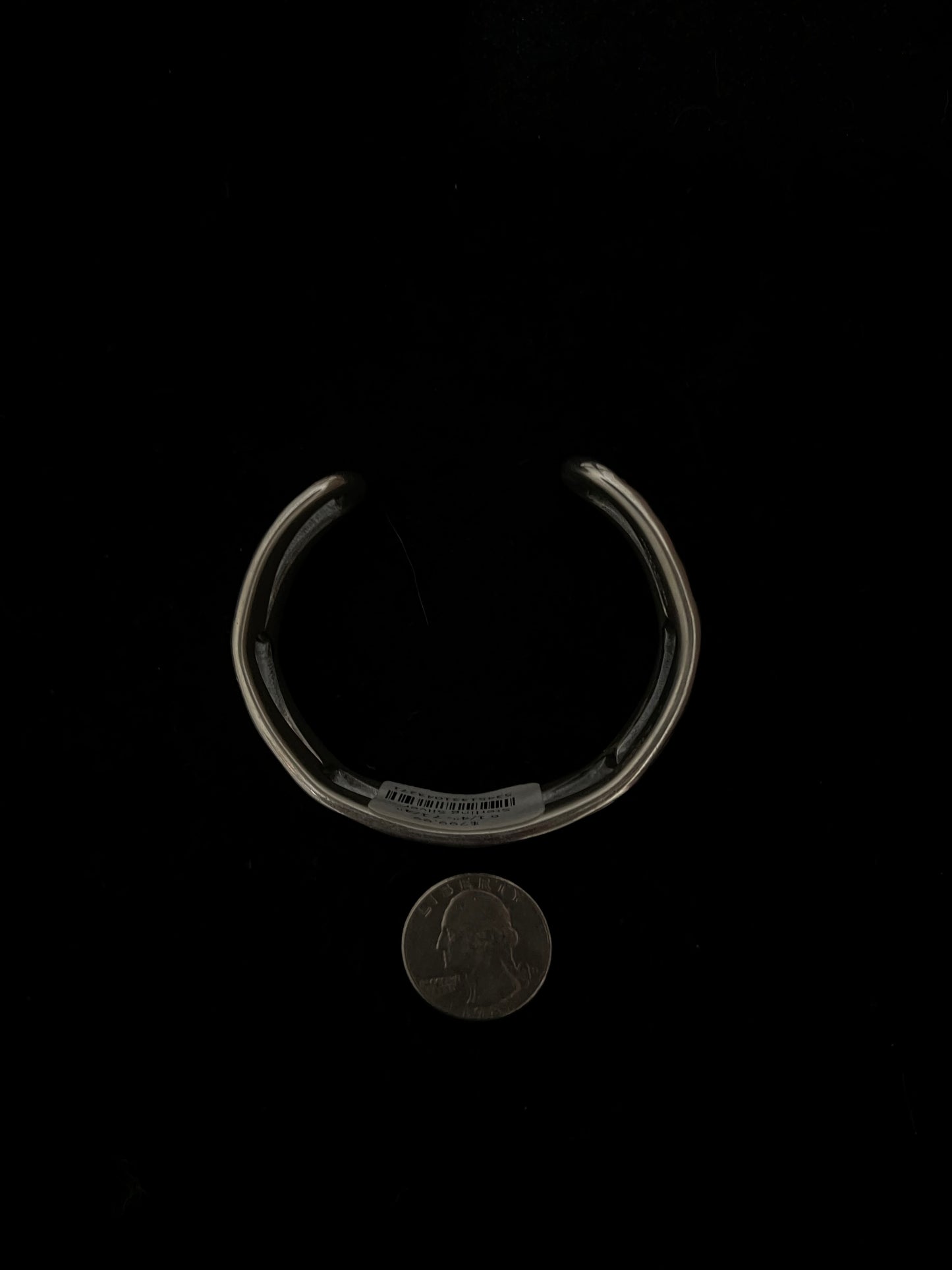 6 1/4"- 7 1/4" Sterling Silver Cut Out Design Cuff by Ronald Dixon, Navajo