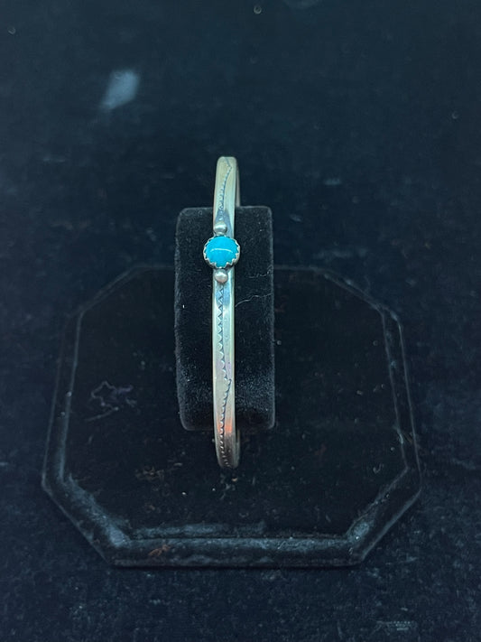 Kingman Turquoise Tiny Stone Bracelet